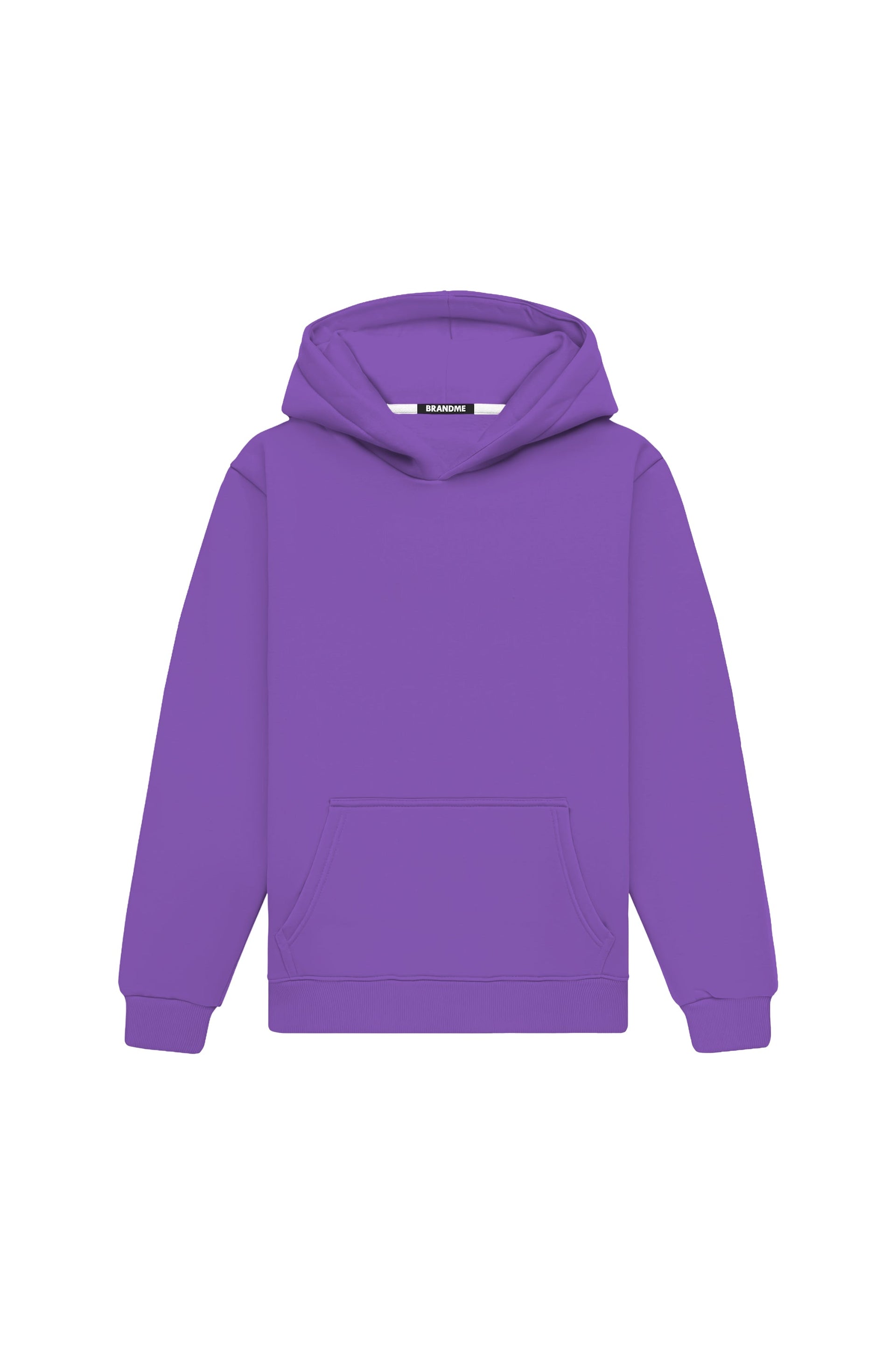 Bluza z kapturem regular loop violet hoodie made in Poland with quality certified fabric