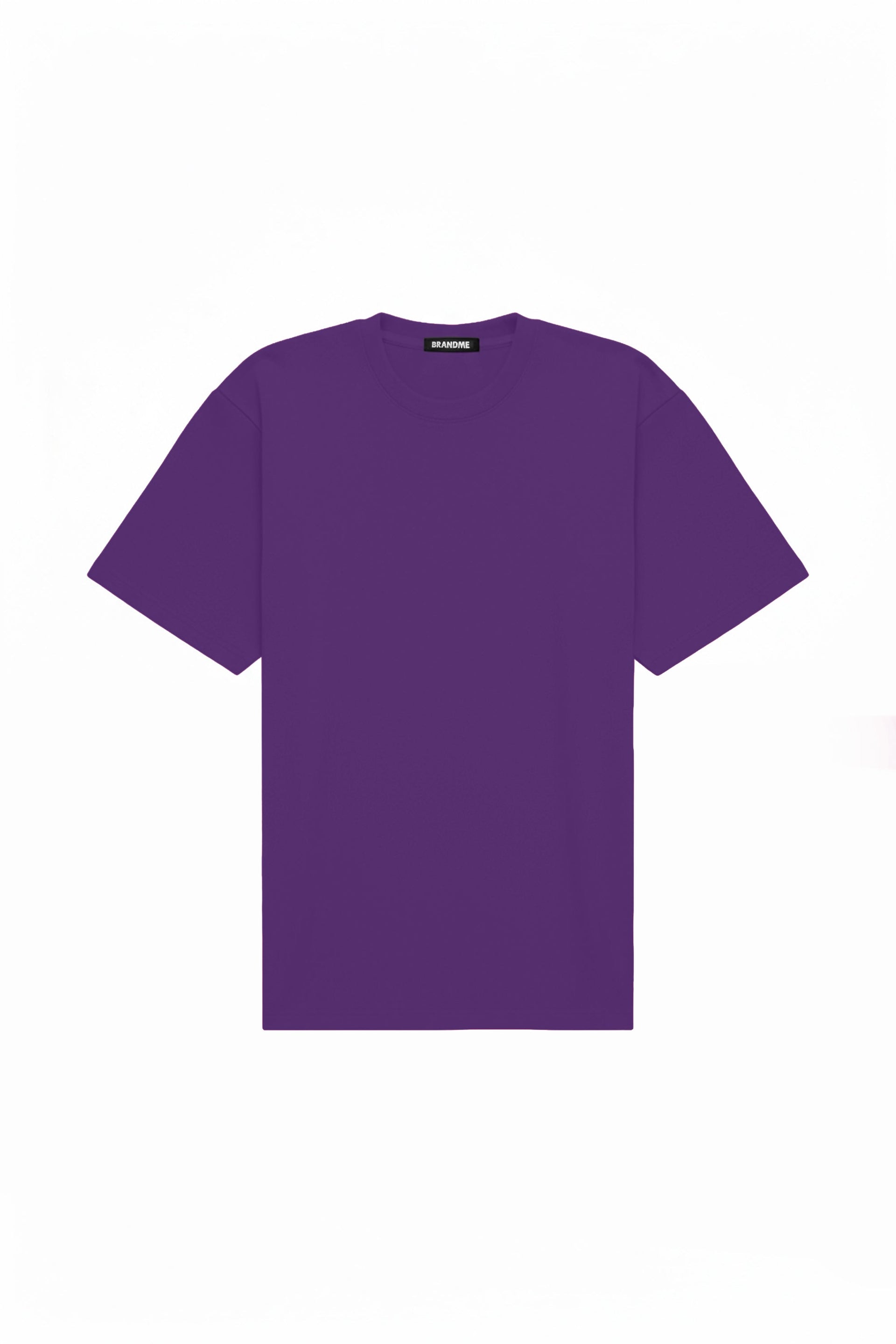 Oversize violet T-shirt made in Poland with certified fabric ideal for printing and embroidery