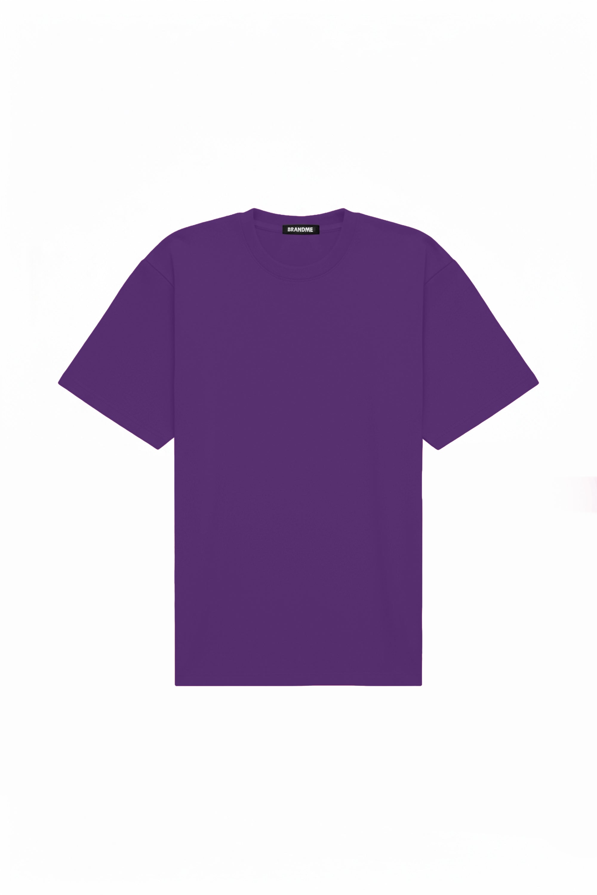 Oversize violet T-shirt made in Poland with certified fabric ideal for printing and embroidery