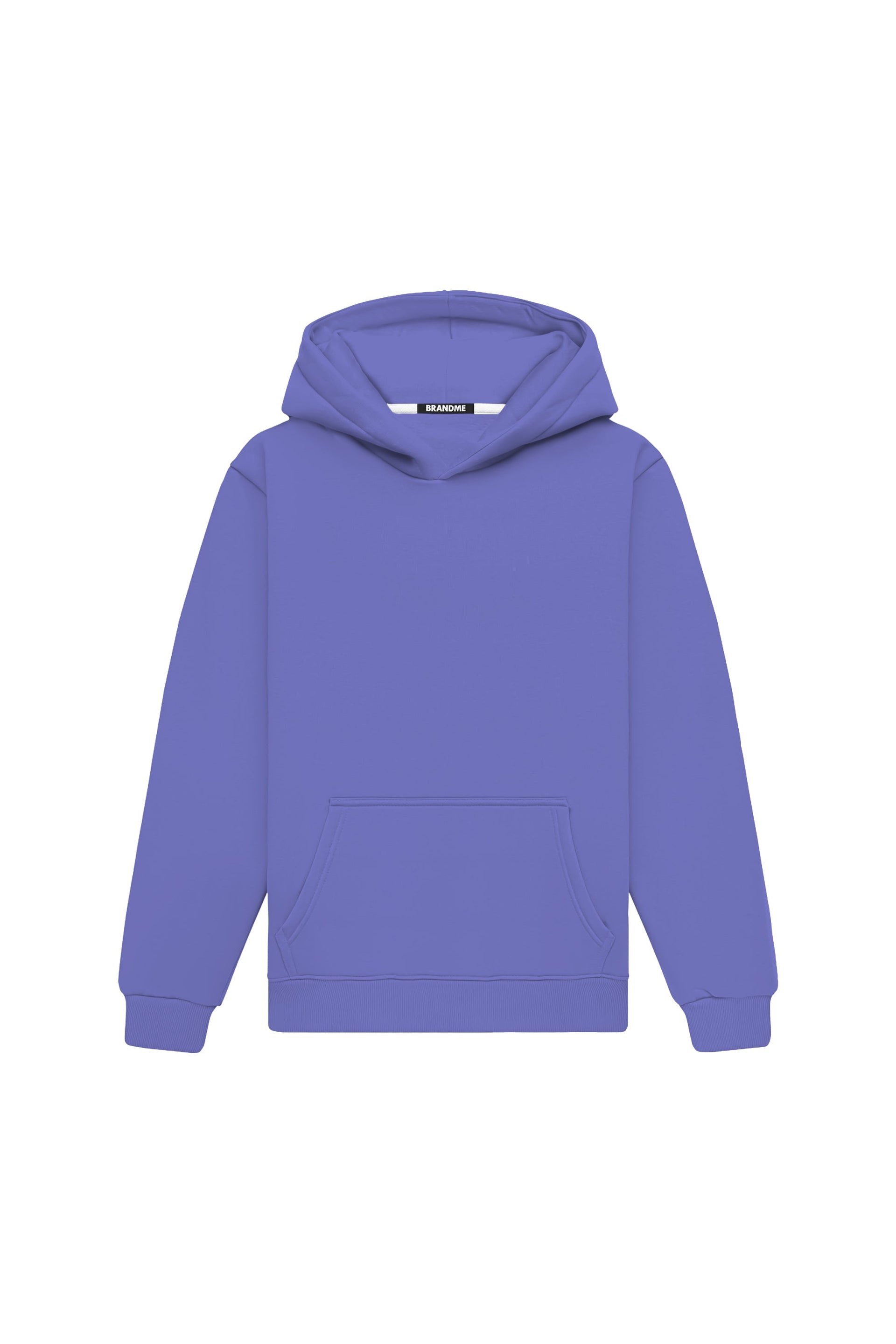 Bluza z kapturem regular w kolorze very peri, wyprodukowana w Polsce, idealna pod nadruk