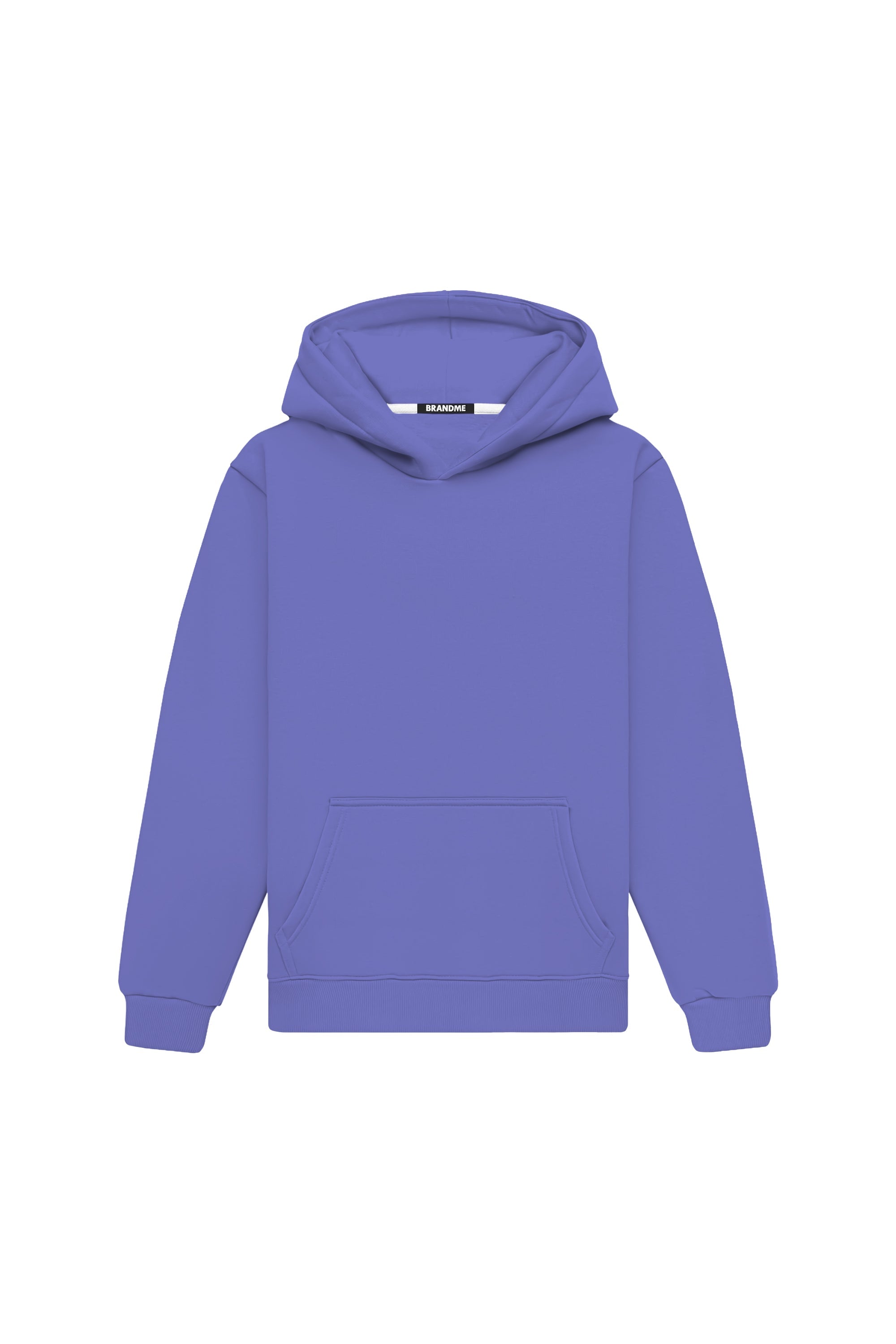Bluza z kapturem regular w kolorze very peri, wyprodukowana w Polsce, idealna pod nadruk