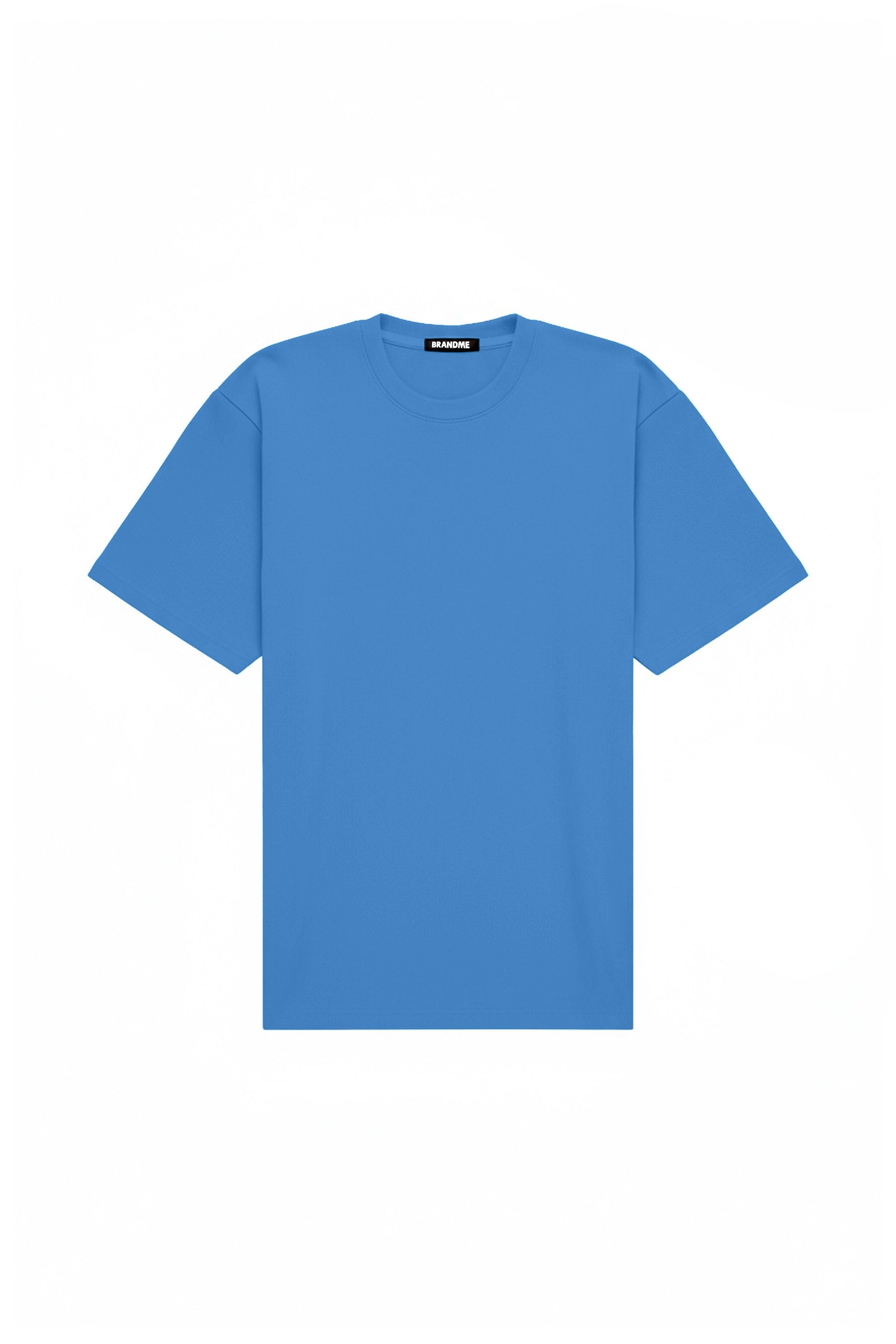 T-shirt oversize baby blue made in Poland with certified fabric ideal for printing and embroidery