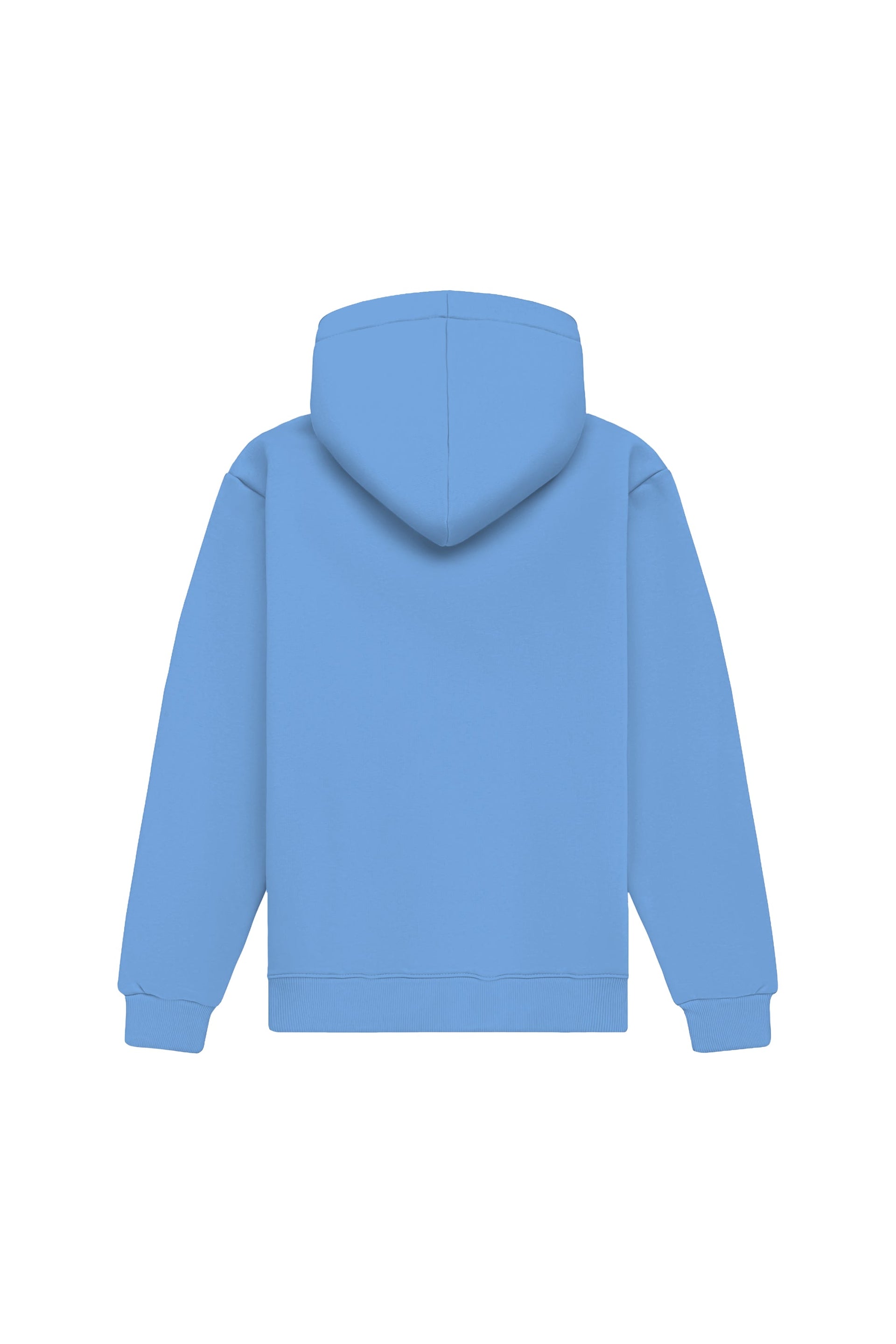 Bluza z kapturem regular light loop baby blue hoodie made in Poland with certified fabric ideal for printing