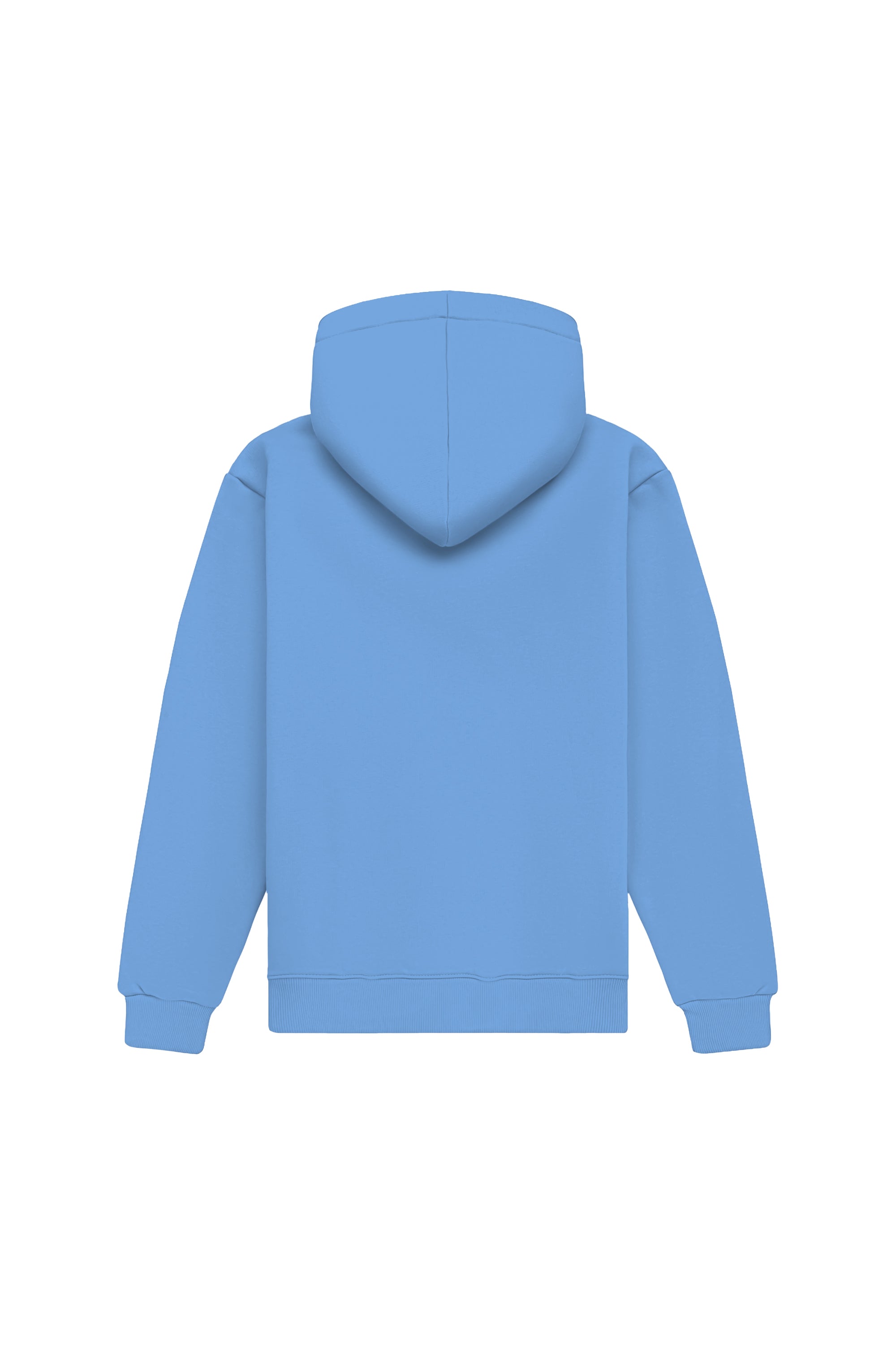 Bluza z kapturem regular light loop baby blue hoodie made in Poland with certified fabric ideal for printing