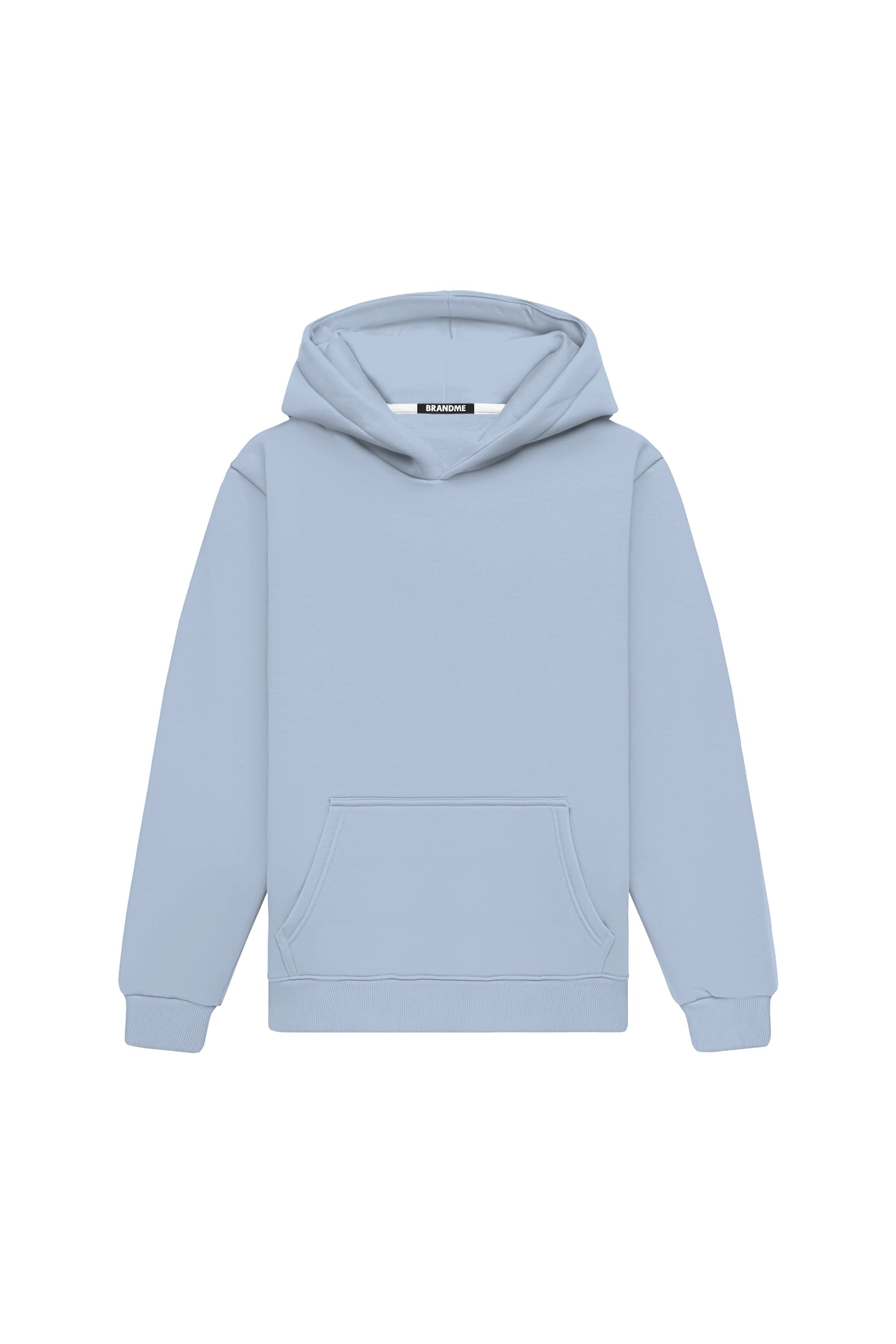 Bluza z kapturem w kroju regular w kolorze niebieskim Light Loop Airy Blue, idealna pod nadruk, wykonana w Polsce