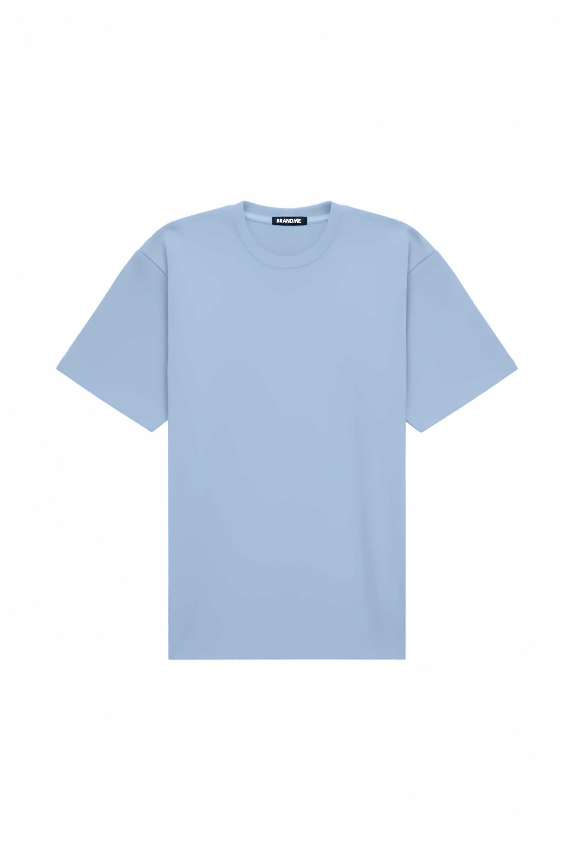 T-shirt oversize airy blue made in Poland with certified fabric suitable for printing and embroidery