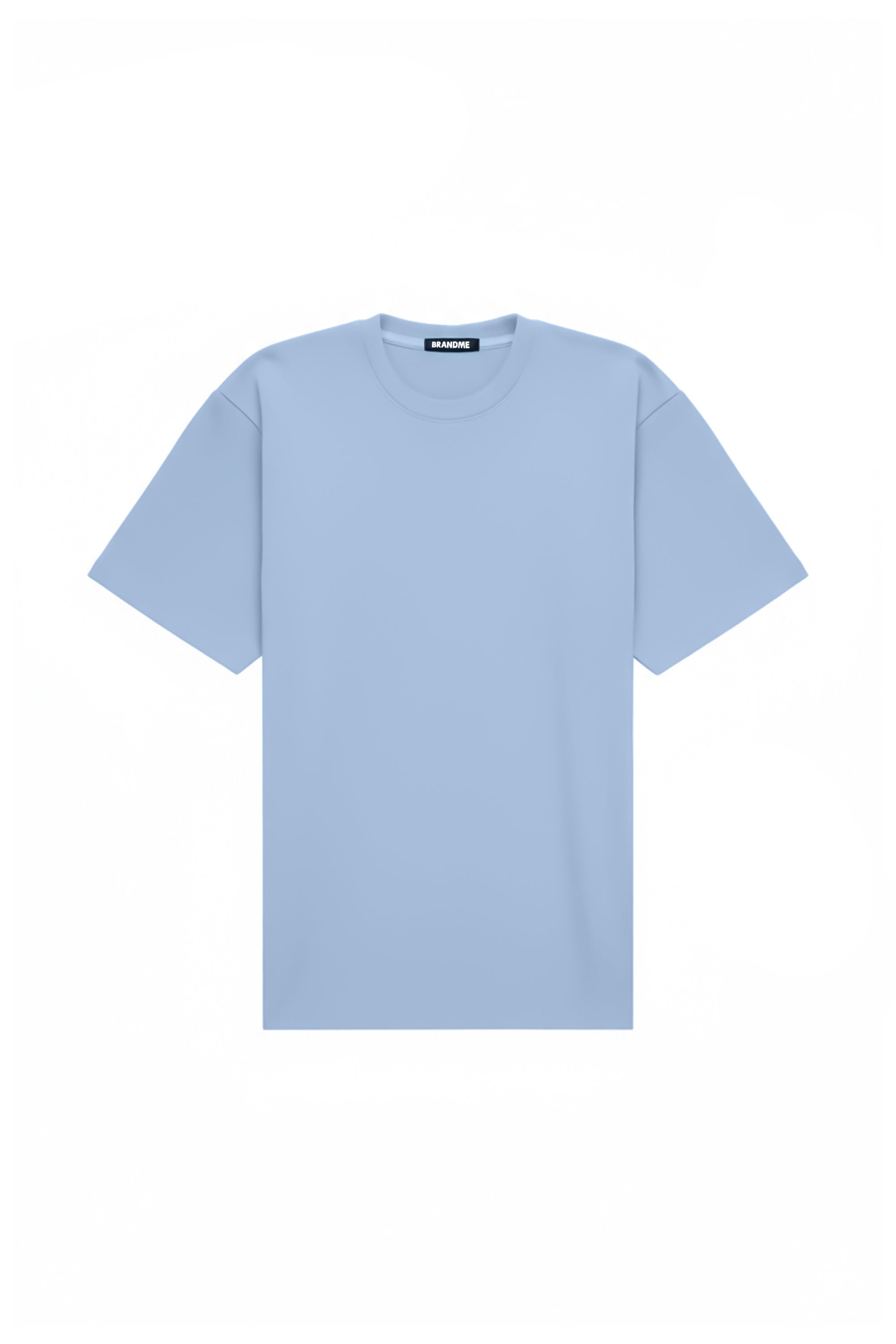 T-shirt oversize airy blue made in Poland with certified fabric suitable for printing and embroidery