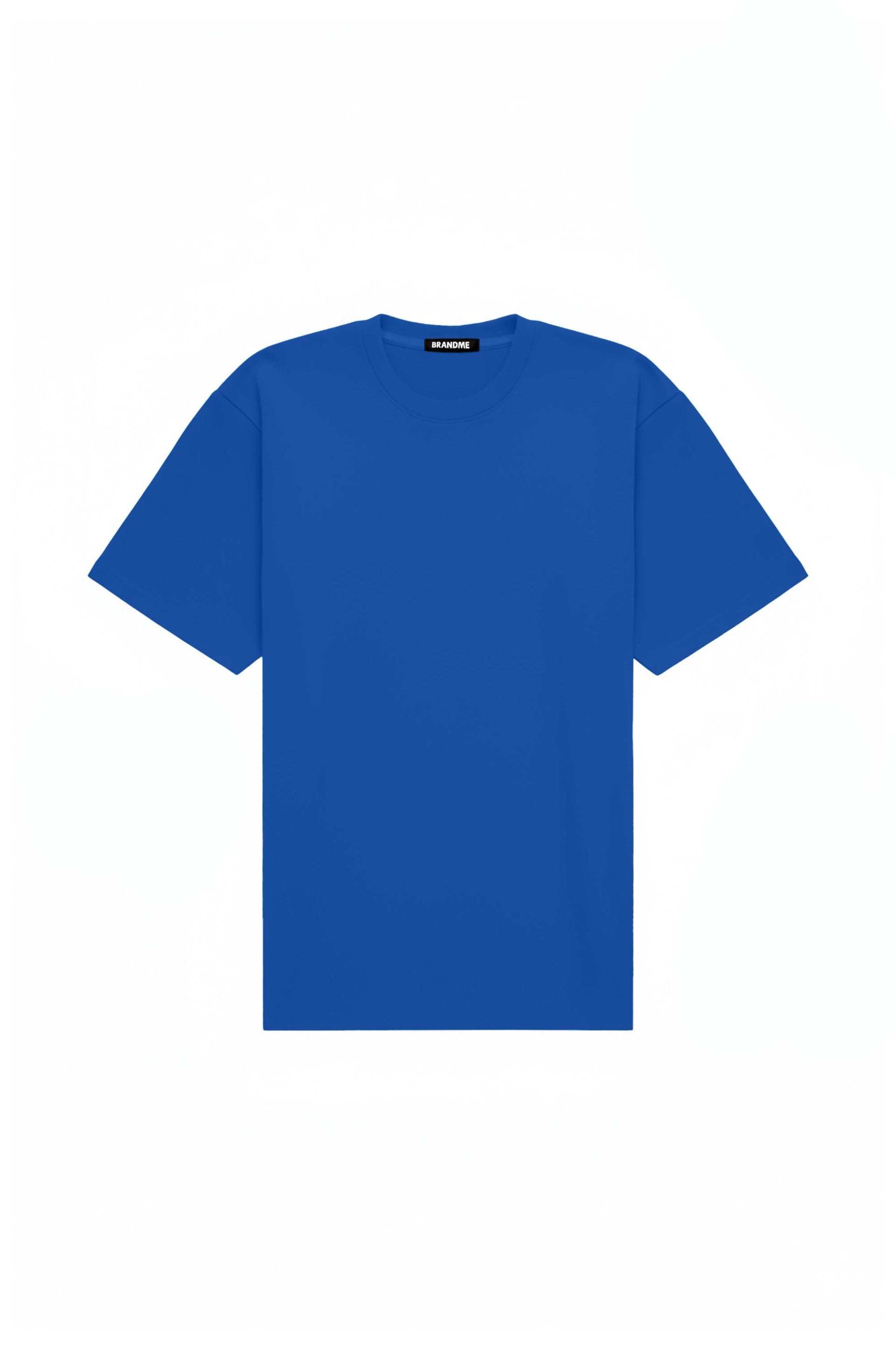 T-shirt oversize STRETCH CORNFLOWER in cornflower blue, Polish-made with certified quality fabric ideal for printing and embroidery