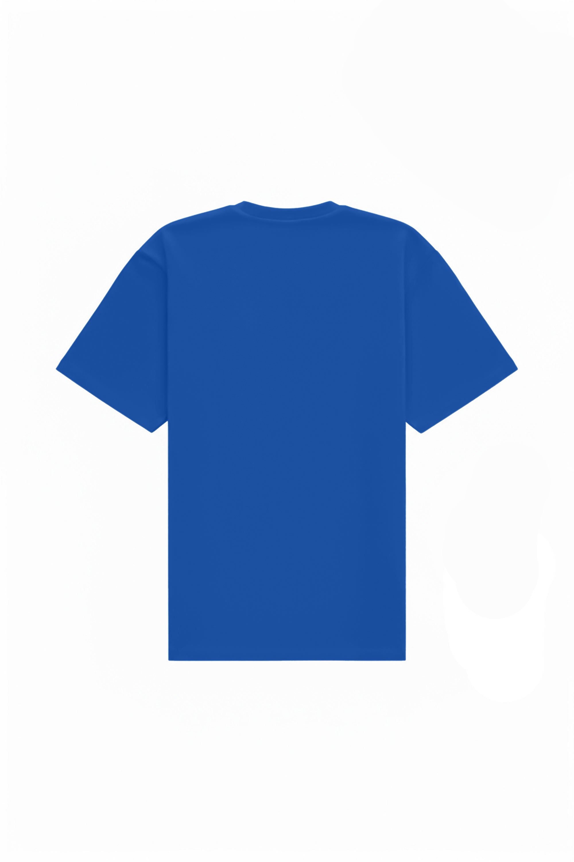 T-shirt oversize STRETCH CORNFLOWER in cornflower blue, high-quality Polish fabric ideal for printing and embroidery