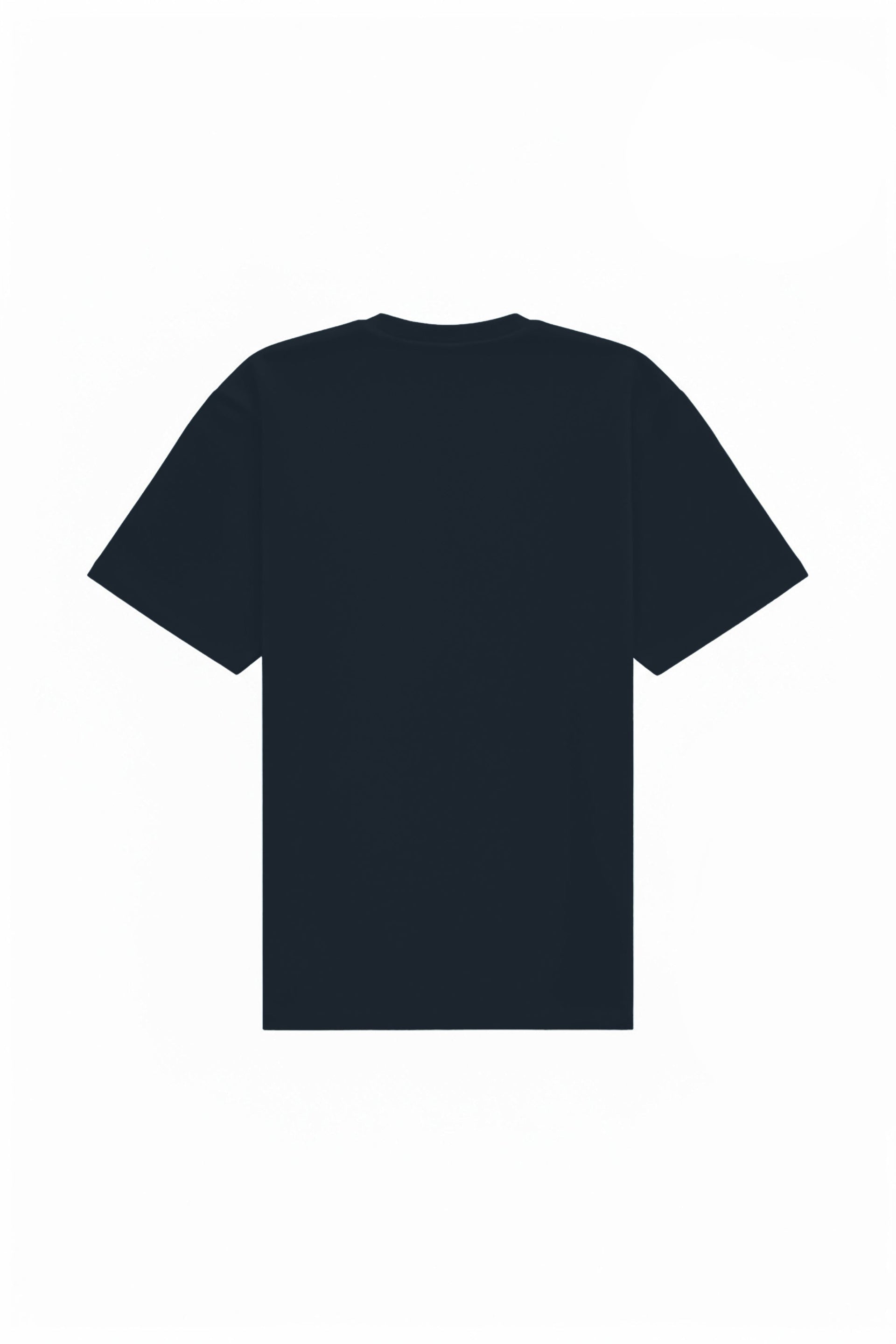 Navy blue oversized T-shirt made in Poland, high-quality certified fabric ideal for printing and embroidery