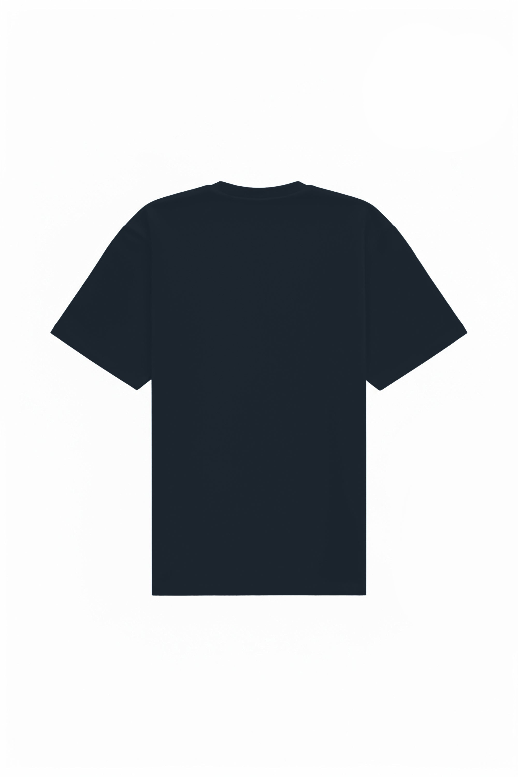 Navy blue oversized T-shirt made in Poland, high-quality certified fabric ideal for printing and embroidery