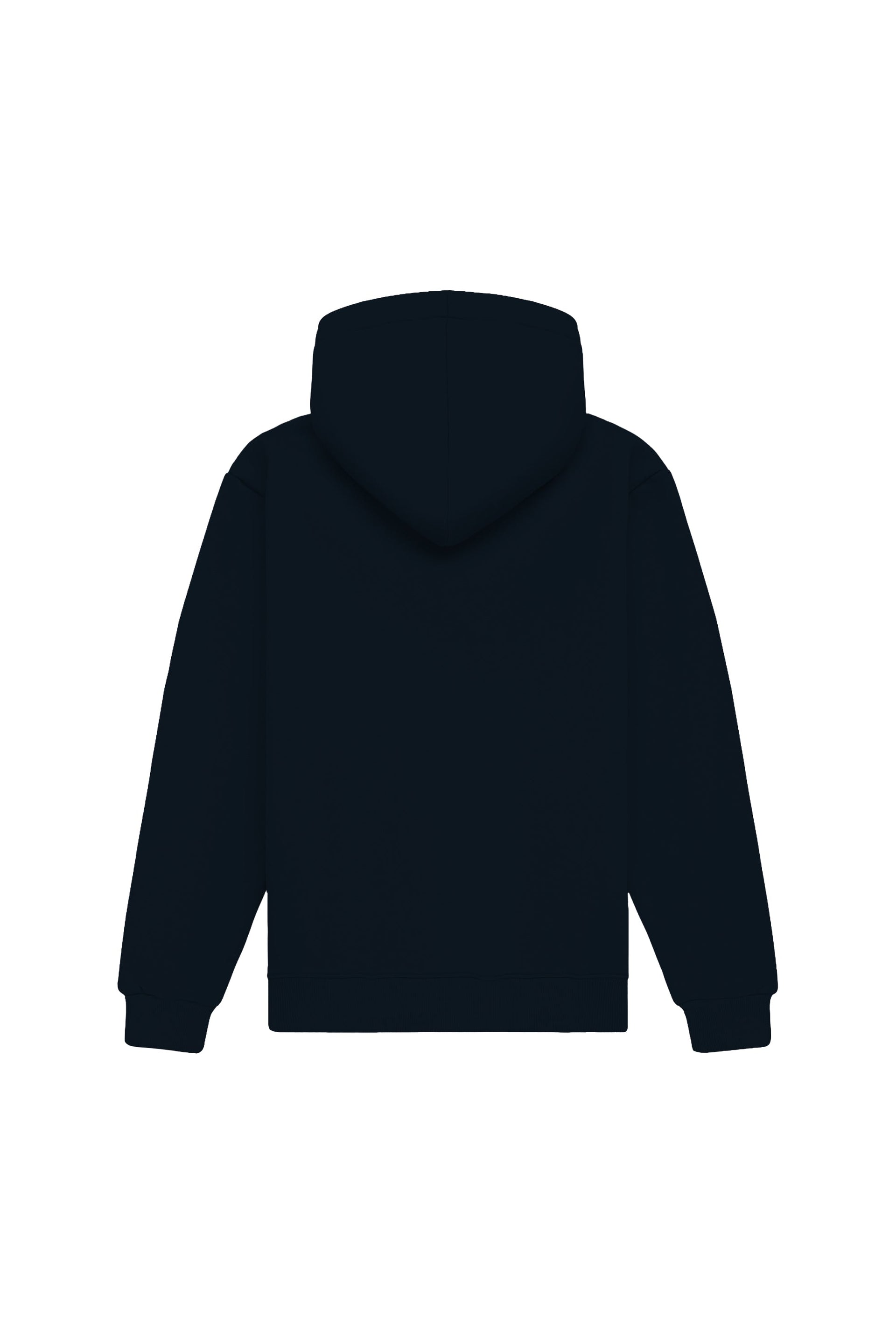 Bluza z kapturem regular navy hoodie with certified fabric, ideal for printing, made in Poland