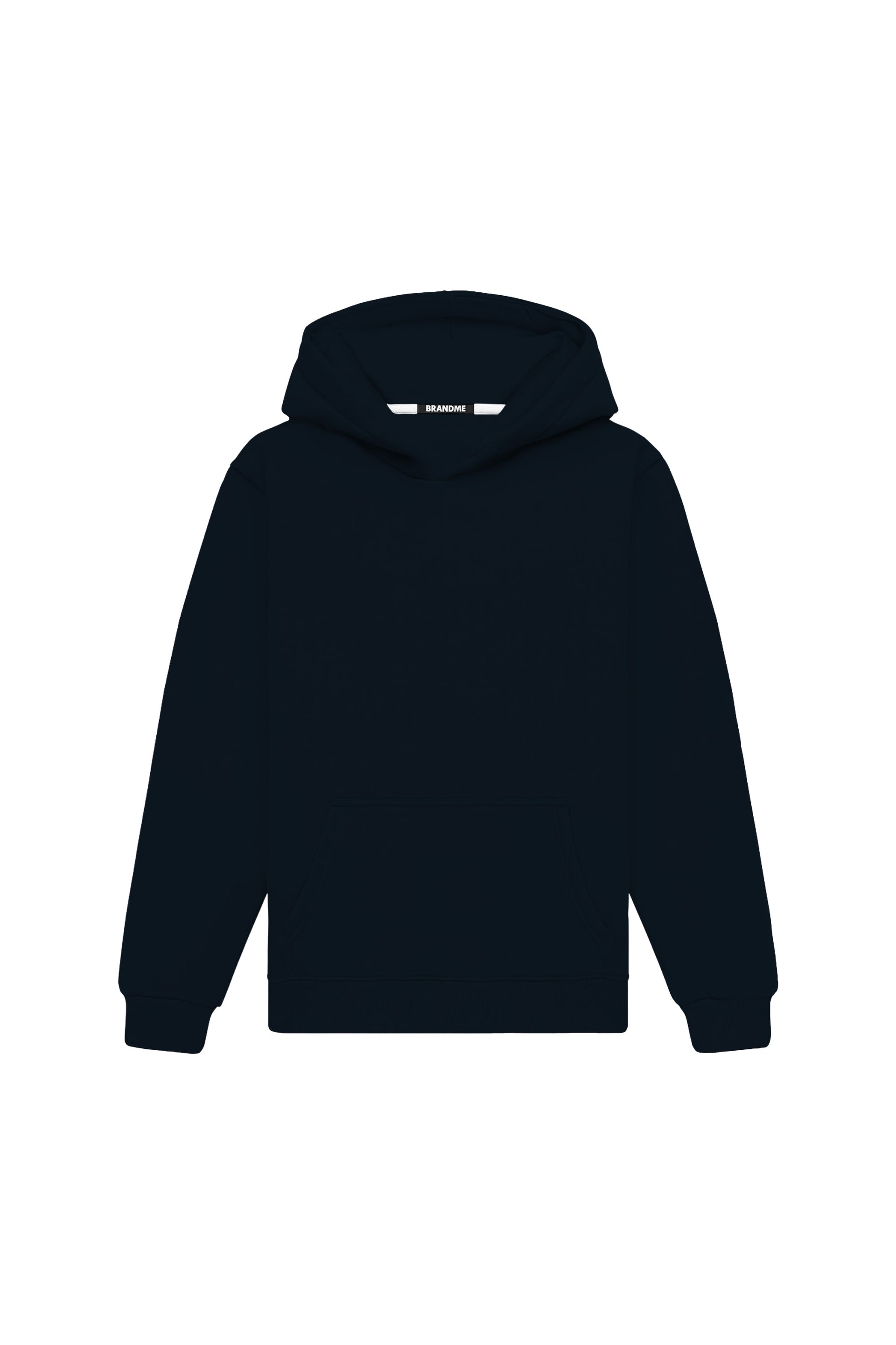 Bluza z kapturem regular navy hoodie with certified fabric, ideal for printing, made in Poland