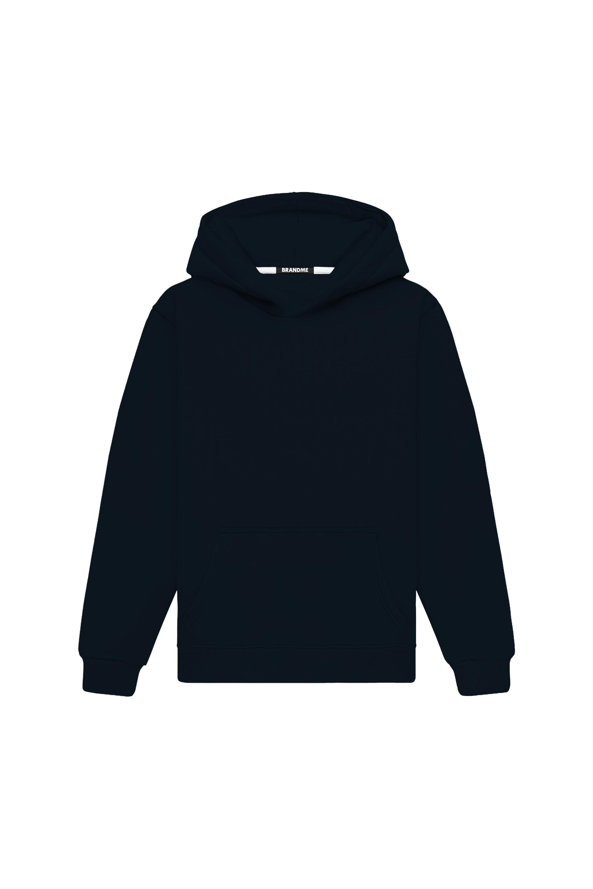 Bluza z kapturem regular navy hoodie with certified fabric, ideal for printing, made in Poland