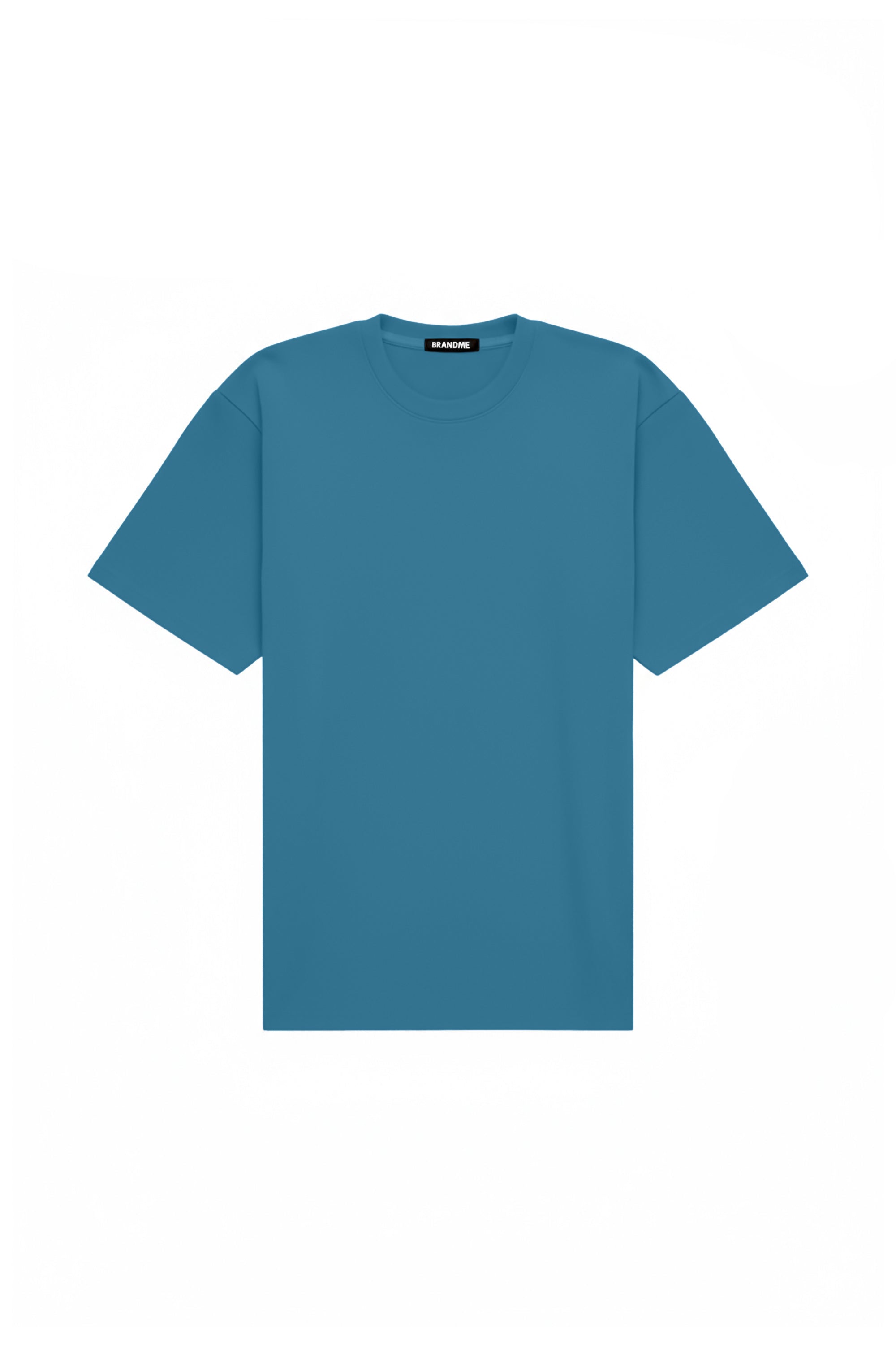 T-shirt oversize petrol color made in Poland with certified fabric ideal for printing and embroidery