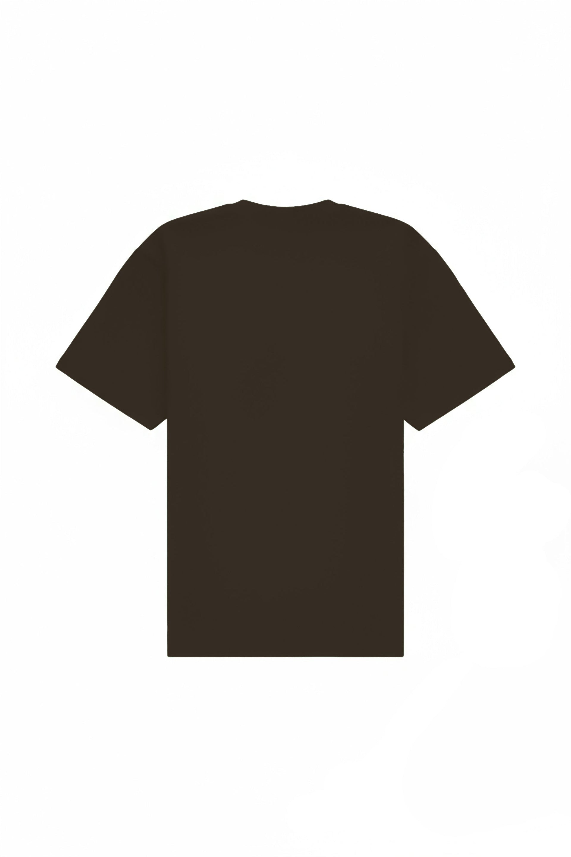 T-shirt oversize Stretch Chocolate w kolorze czekoladowym z certyfikatem jakości, idealny pod nadruki.
