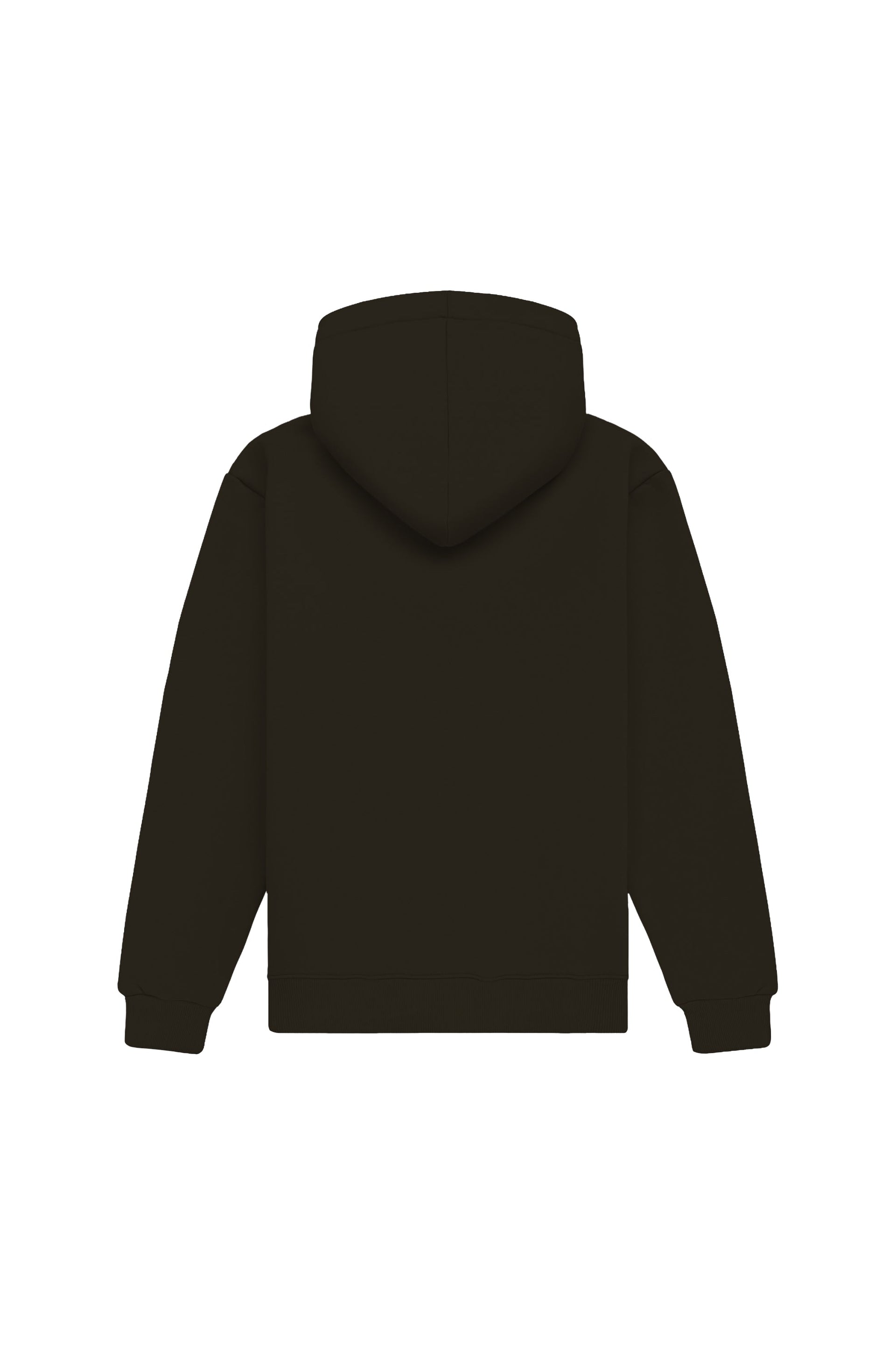 Hoodie regular fit in chocolate color made in Poland with certified fabric, ideal for printing, bluza z kapturem