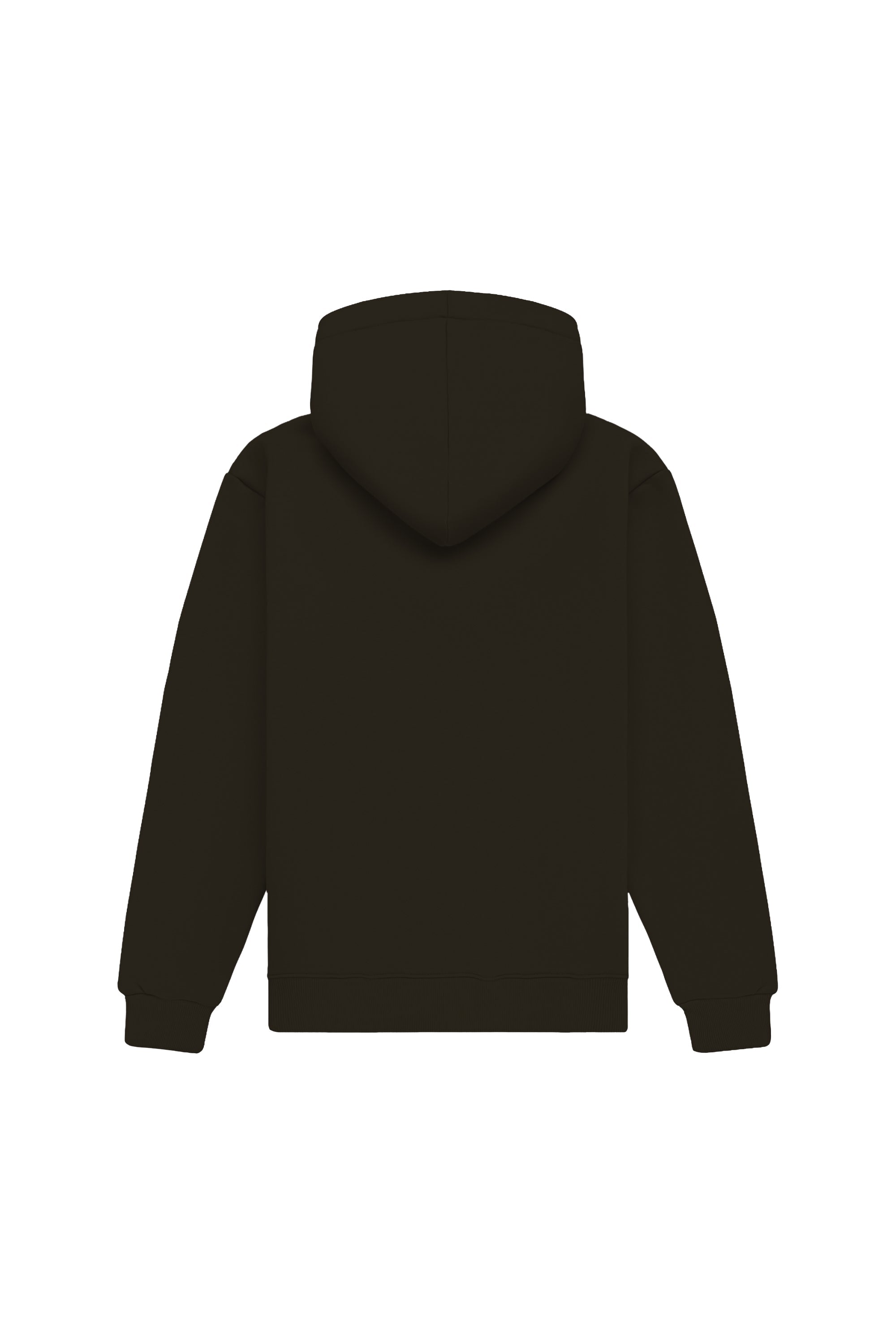 Hoodie regular fit in chocolate color made in Poland with certified fabric, ideal for printing, bluza z kapturem