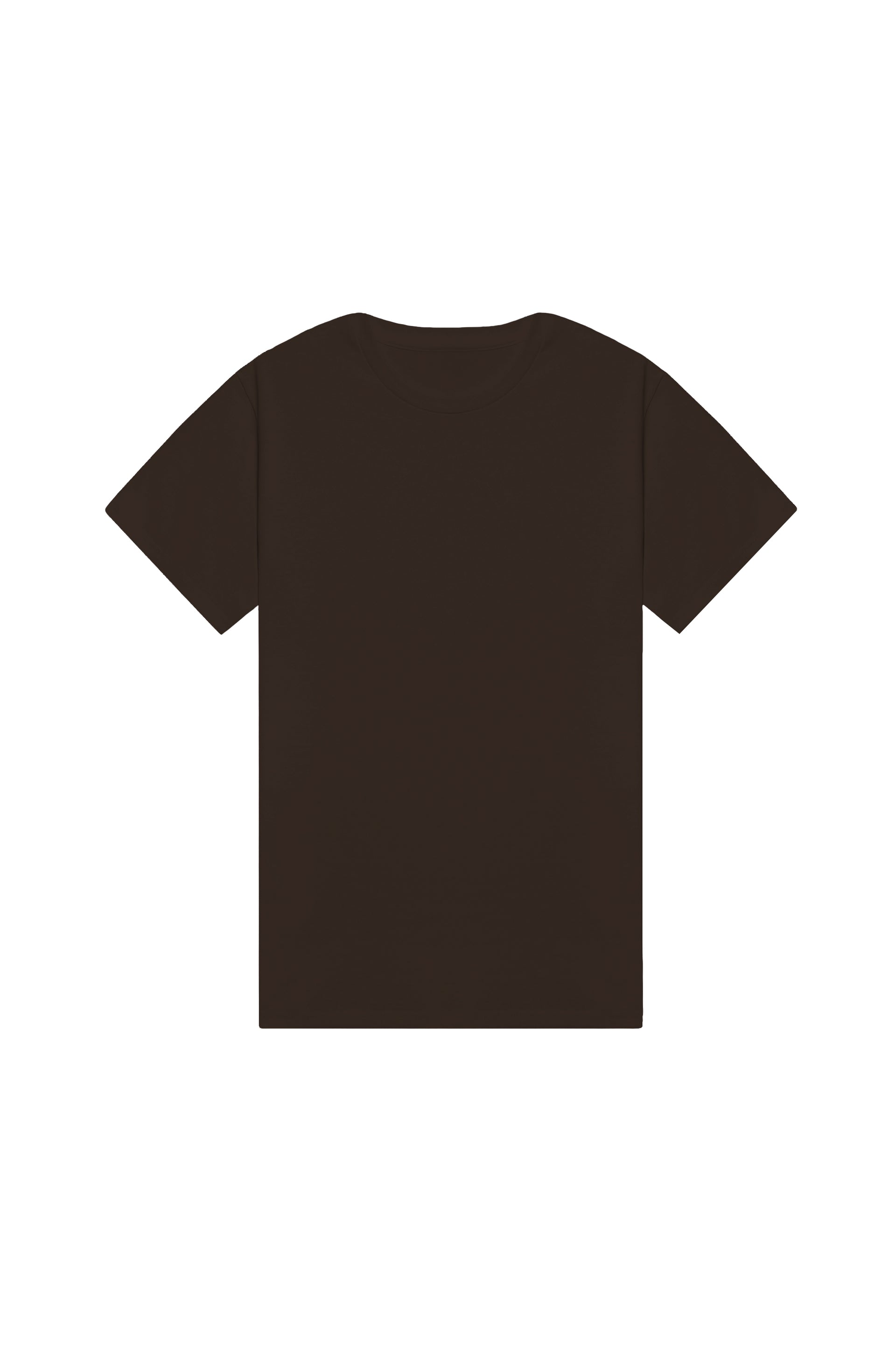 T-shirt regular STRETCH CHOCOLATE