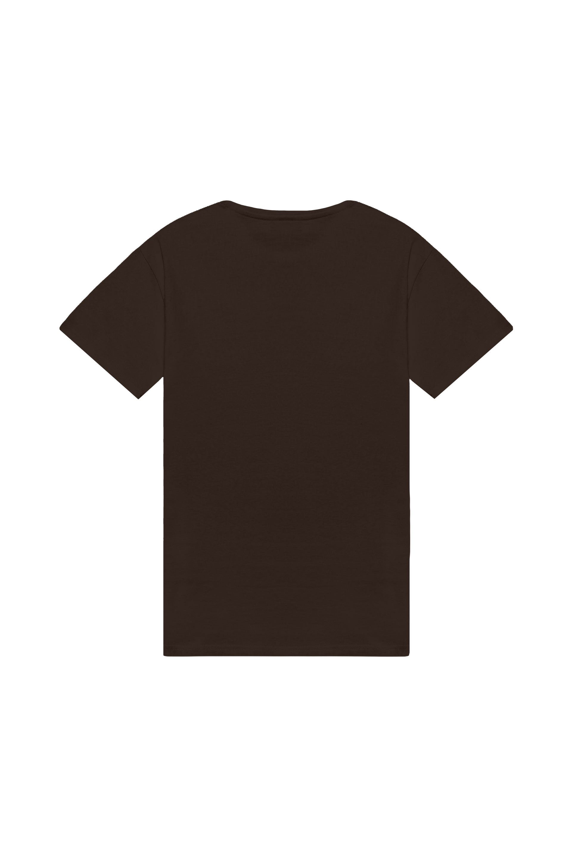 T-shirt regular STRETCH CHOCOLATE