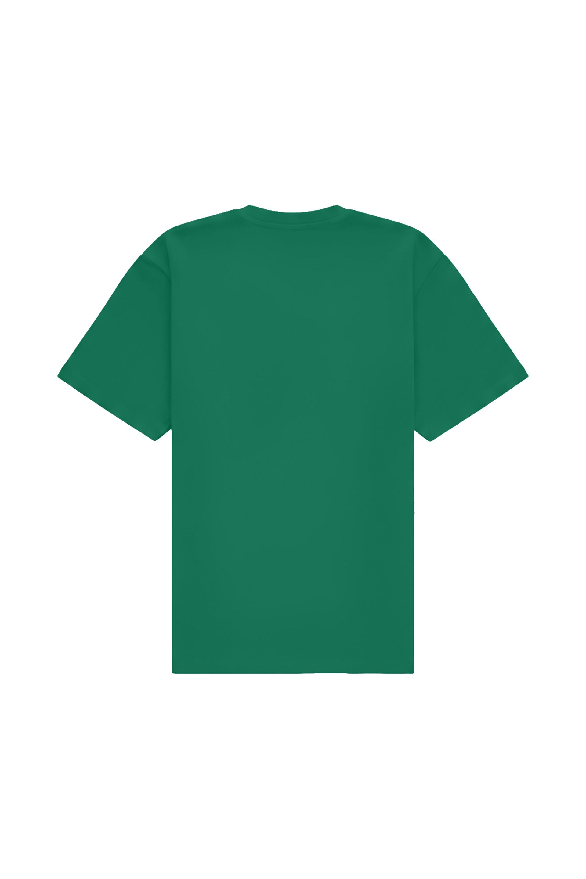 Green oversized T-shirt STRETCH ABUNDANT made in Poland ideal for printing and embroidery