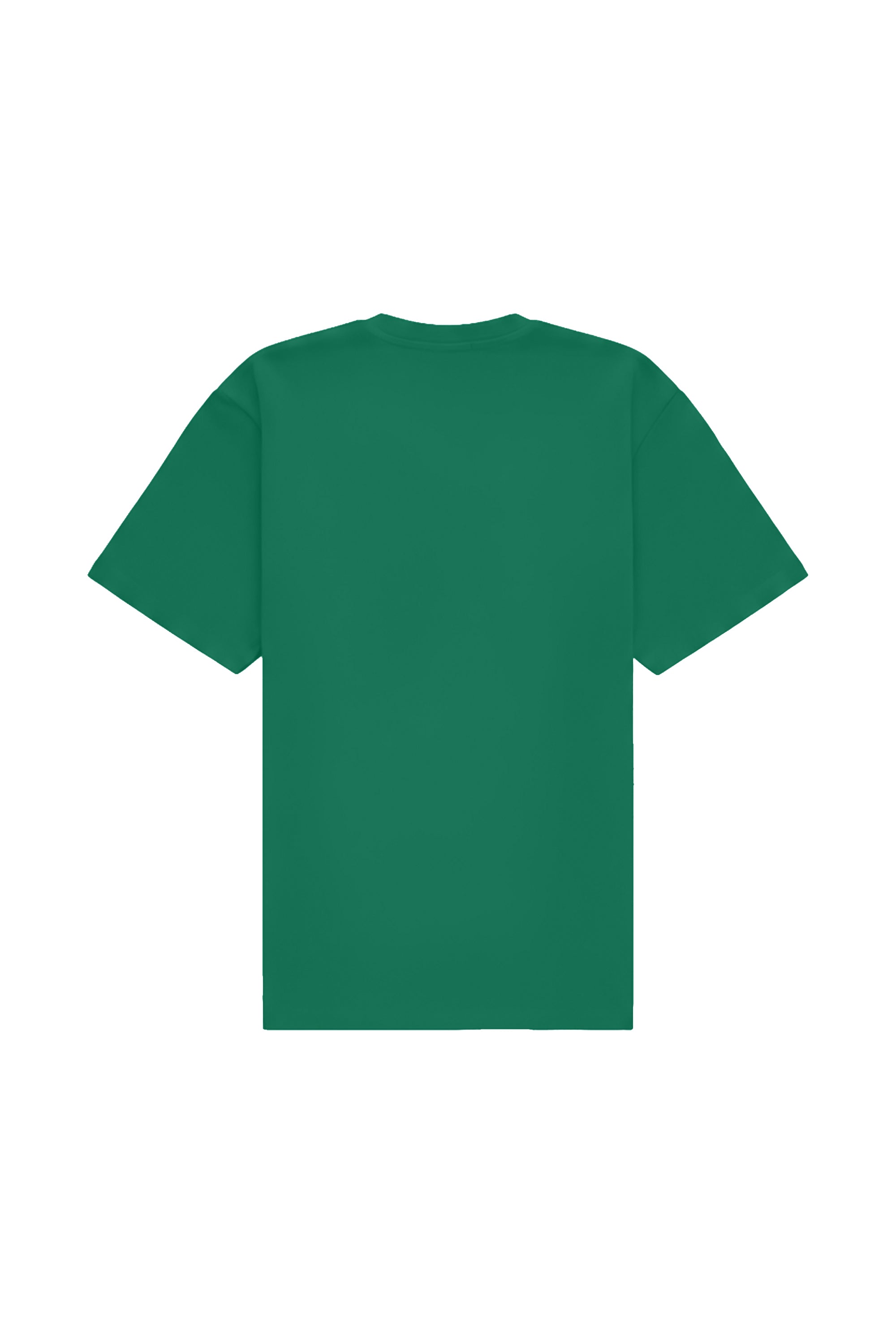 Green oversized T-shirt STRETCH ABUNDANT made in Poland ideal for printing and embroidery