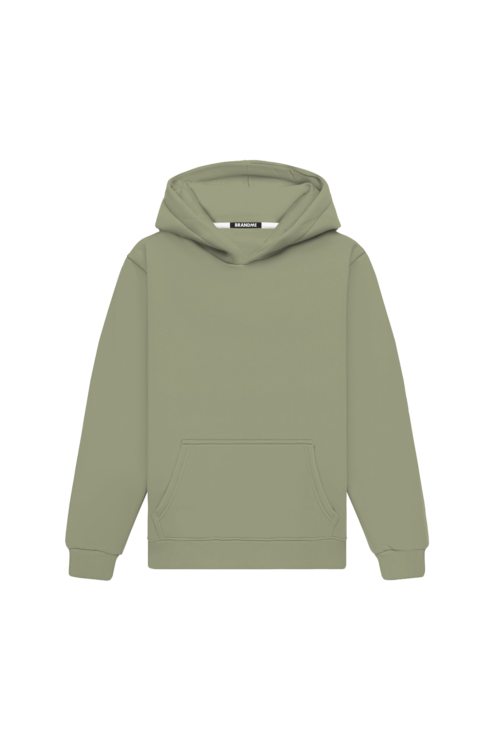 Bluza z kapturem regular light loop almond hoodie made in Poland with quality certified fabric