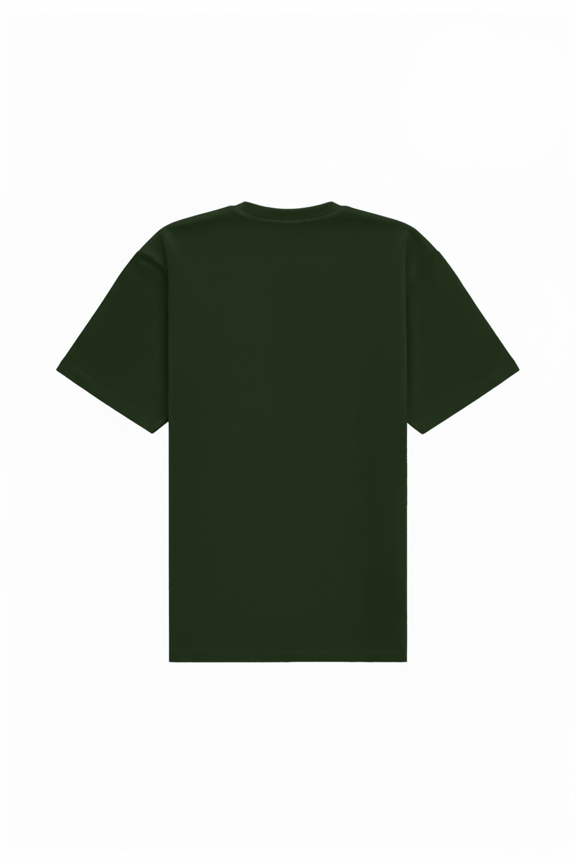 Green oversized T-shirt made in Poland, certified fabric ideal for printing and embroidery