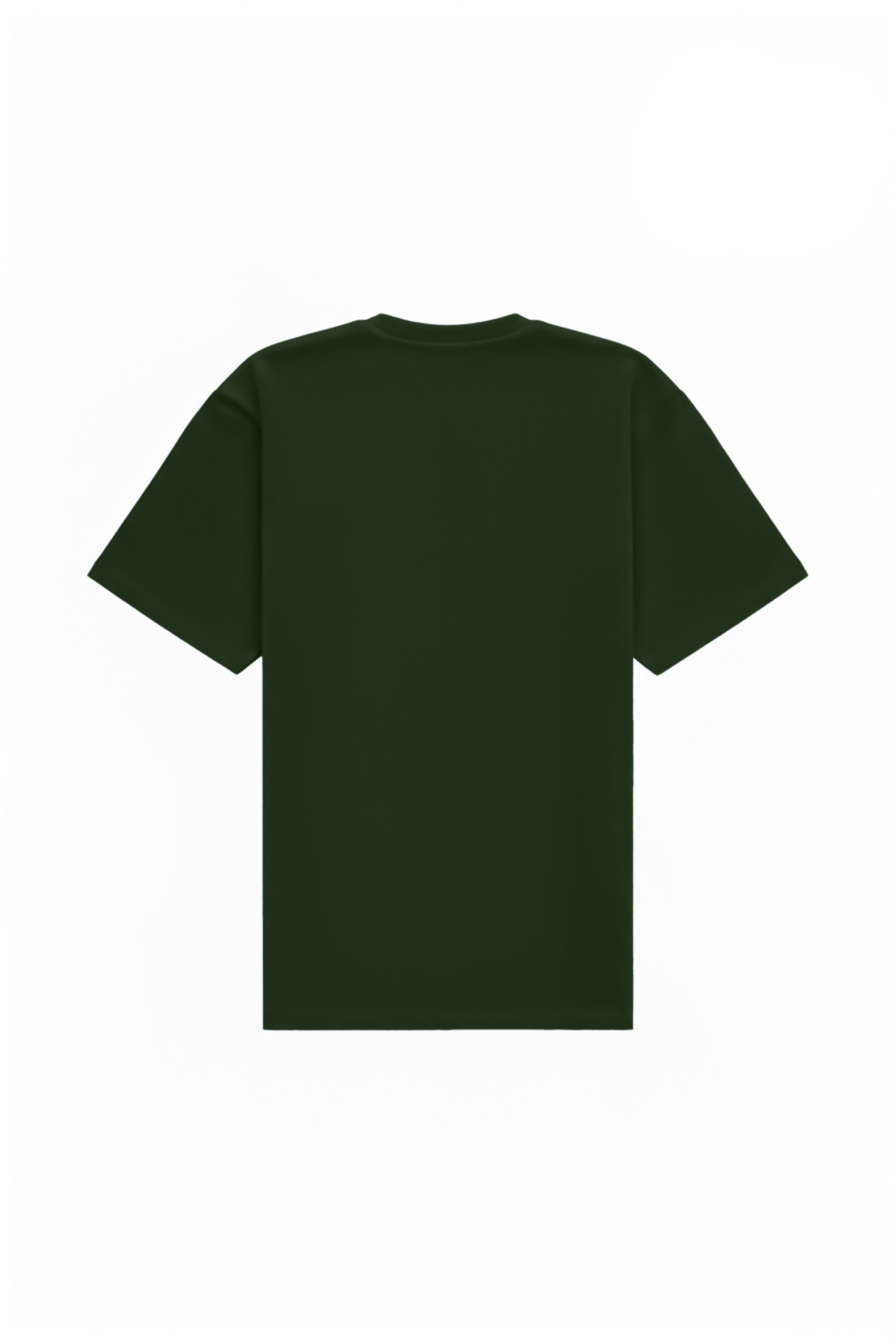 Green oversized T-shirt made in Poland, certified fabric ideal for printing and embroidery