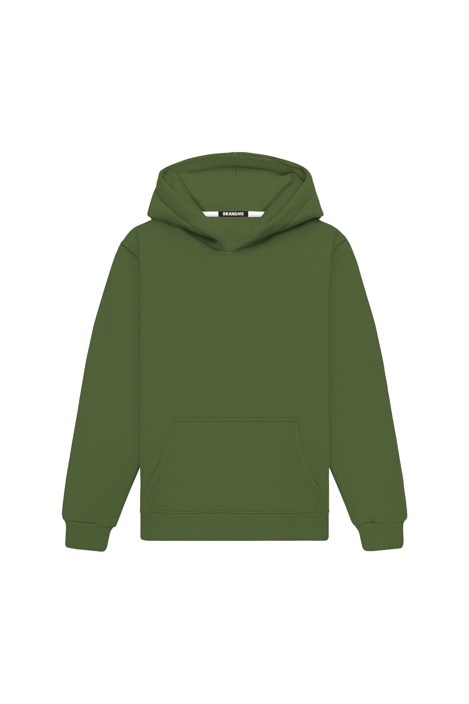 Bluza z kapturem regular light loop green, polska produkcja, certyfikowana dzianina, idealna pod nadruk