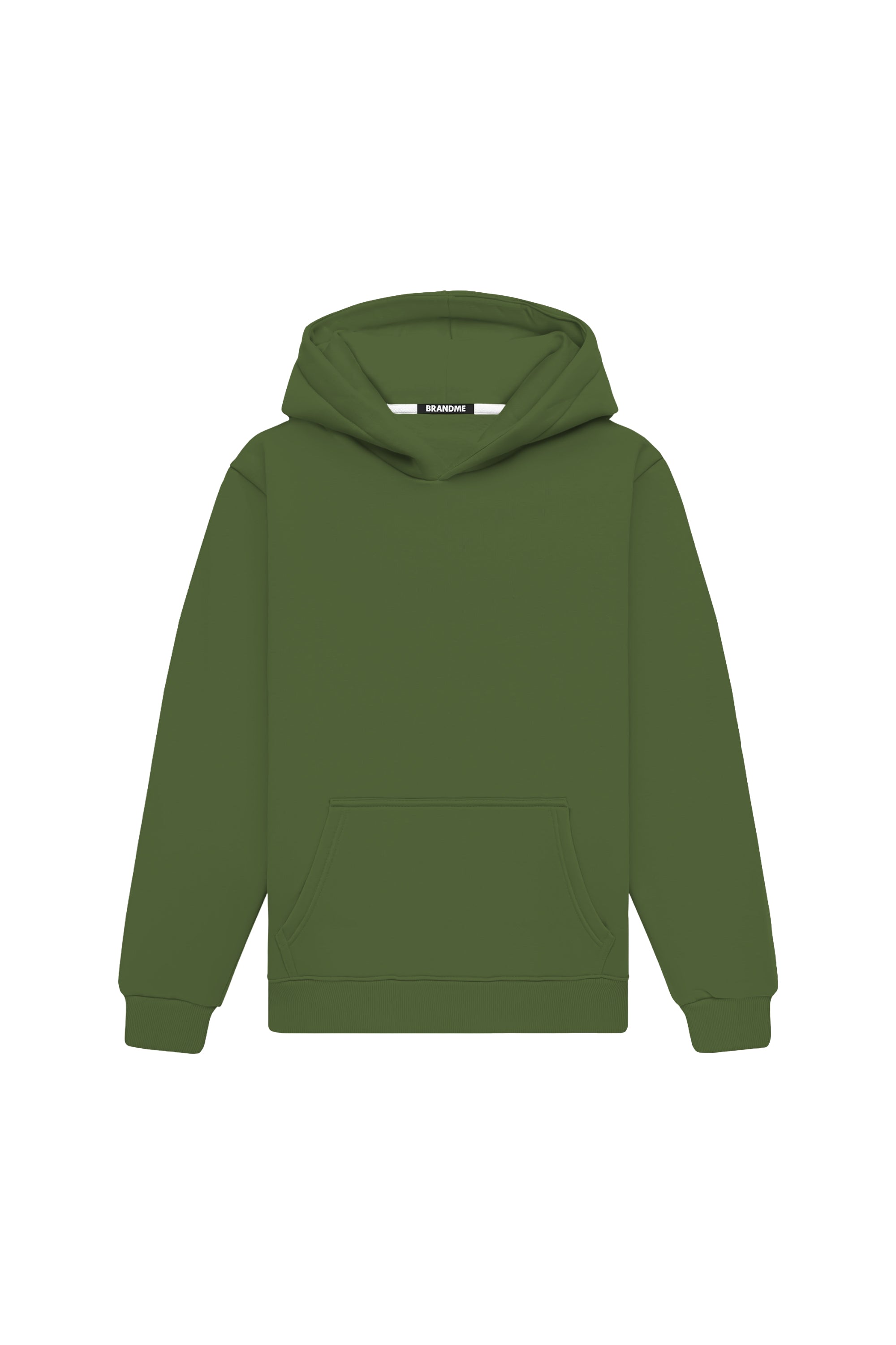 Bluza z kapturem regular light loop green, polska produkcja, certyfikowana dzianina, idealna pod nadruk