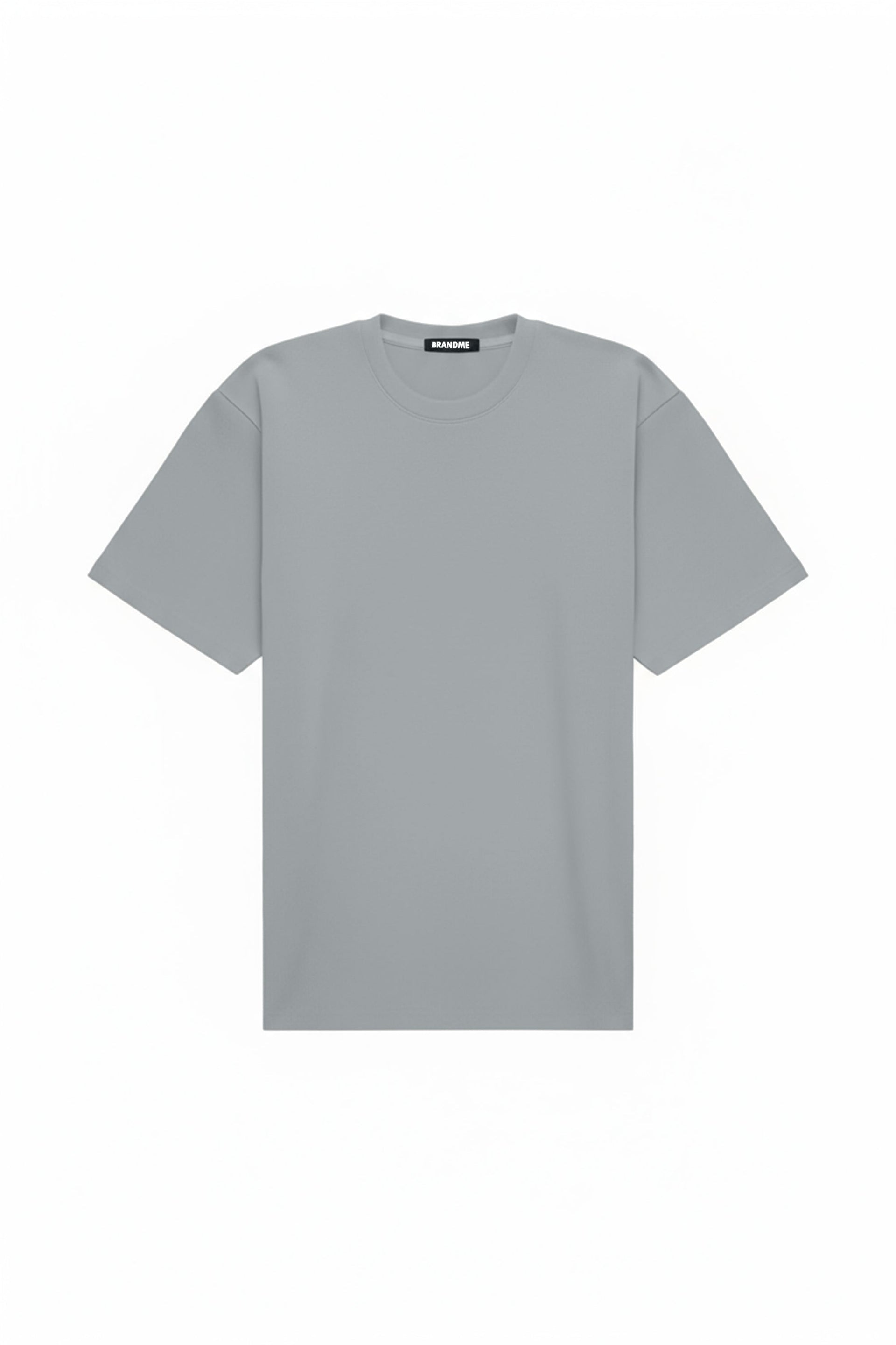 Oversize gray T-shirt made in Poland with certified fabric ideal for printing and embroidery