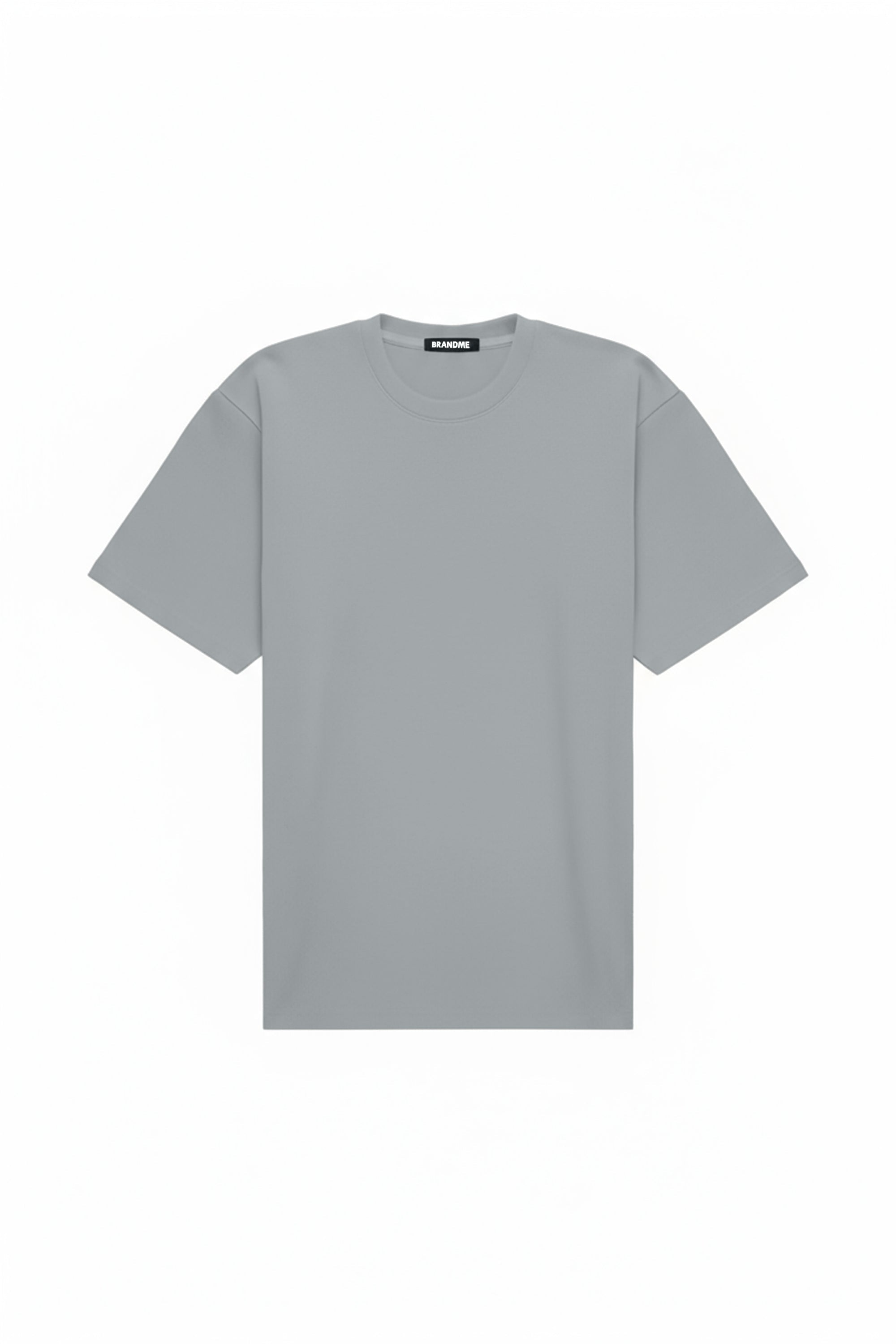 Oversize gray T-shirt made in Poland with certified fabric ideal for printing and embroidery