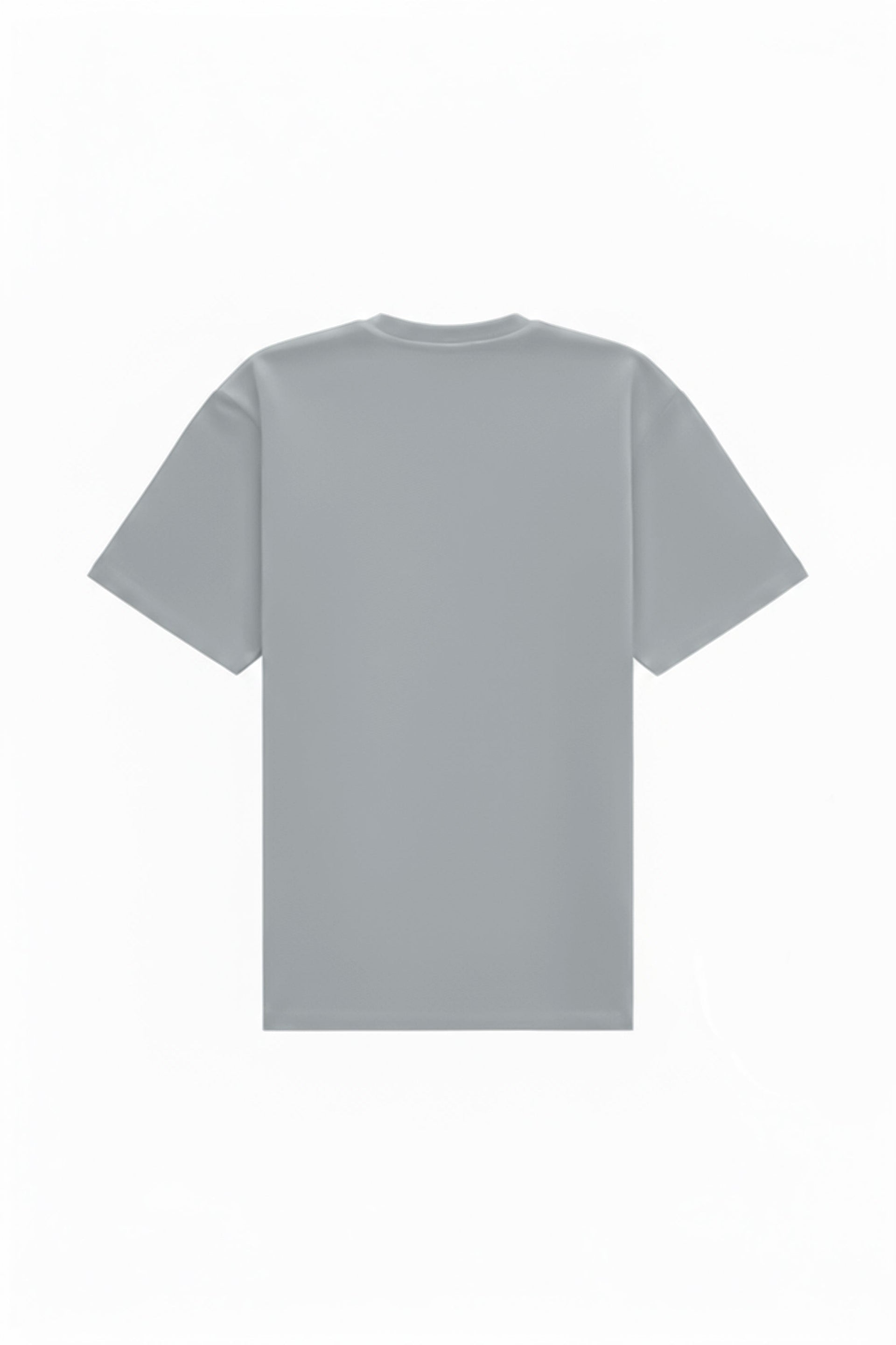 Gray oversize T-shirt made in Poland, suitable for printing and embroidery