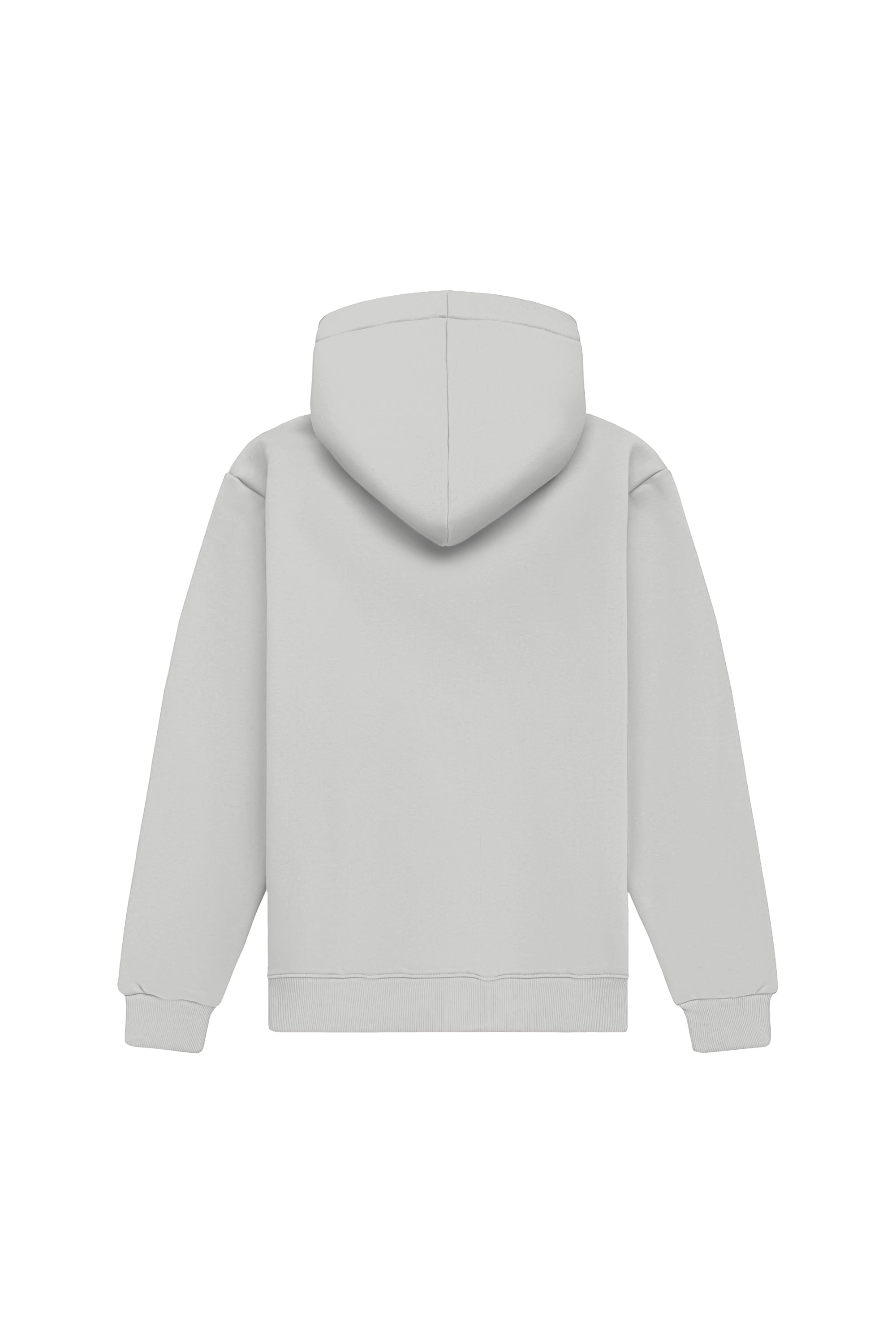 Bluza z kapturem regular loop gray hoodie made in Poland with certified fabric and enhanced enzymatic finish