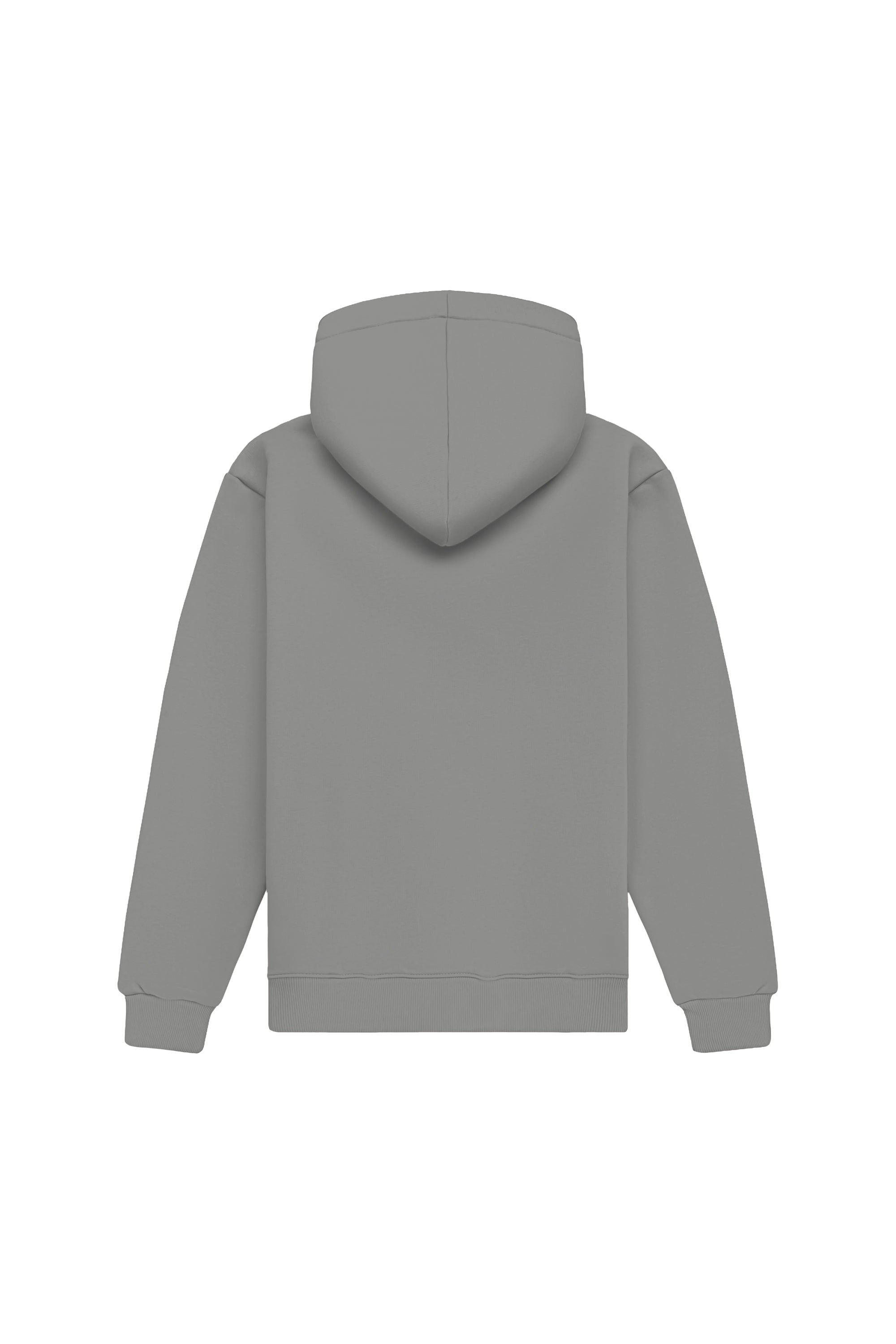 Bluza z kapturem hoodie regular light loop cement made in Poland with certified fabric suitable for printing