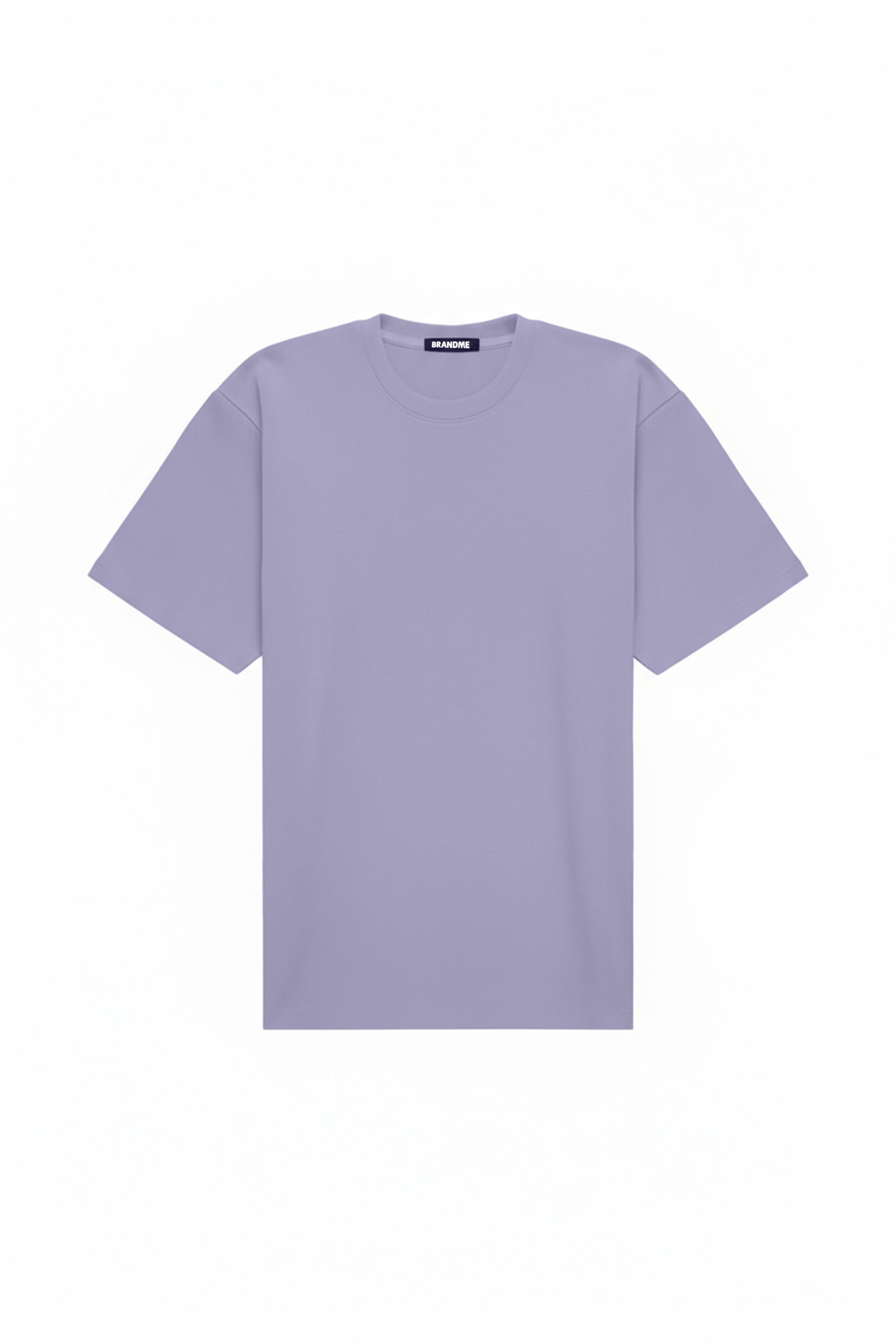 T-shirt oversize w kolorze fioletowym o luźnym kroju, idealny pod nadruk, wykonany z certyfikowanej dzianiny w Polsce