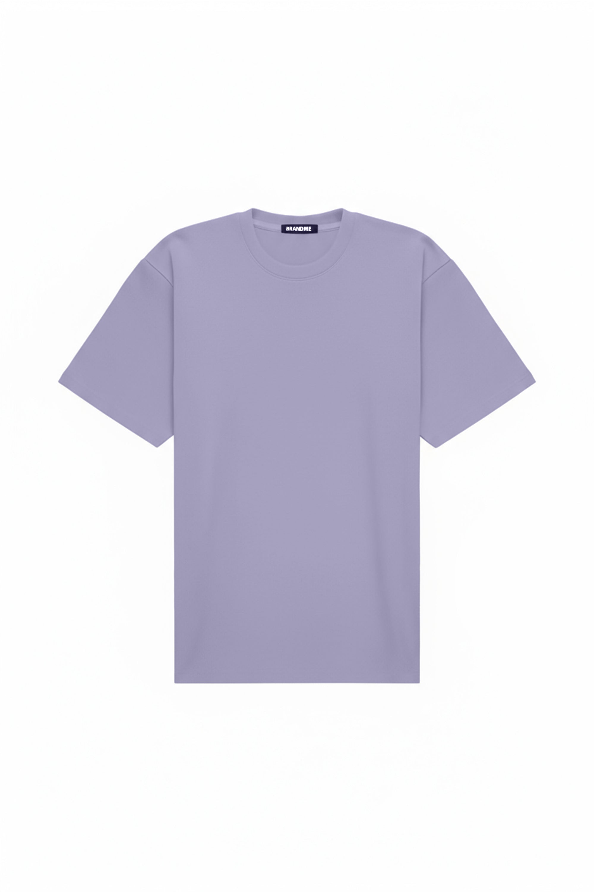 T-shirt oversize w kolorze fioletowym o luźnym kroju, idealny pod nadruk, wykonany z certyfikowanej dzianiny w Polsce