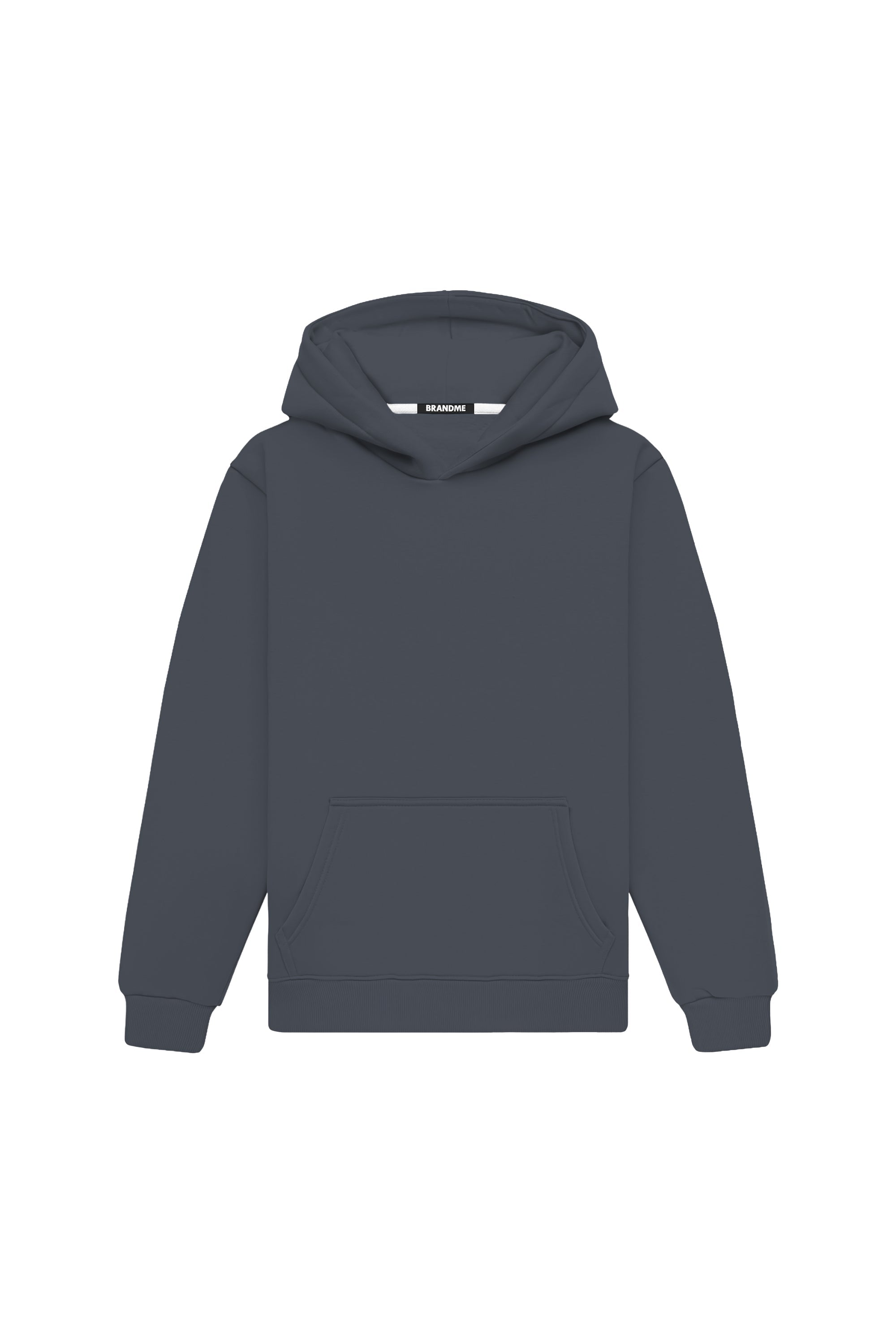 Bluza z kapturem regular LIGHT LOOP GRAPHITE wyprodukowana w Polsce, certyfikowana dzianina idealna pod nadruk