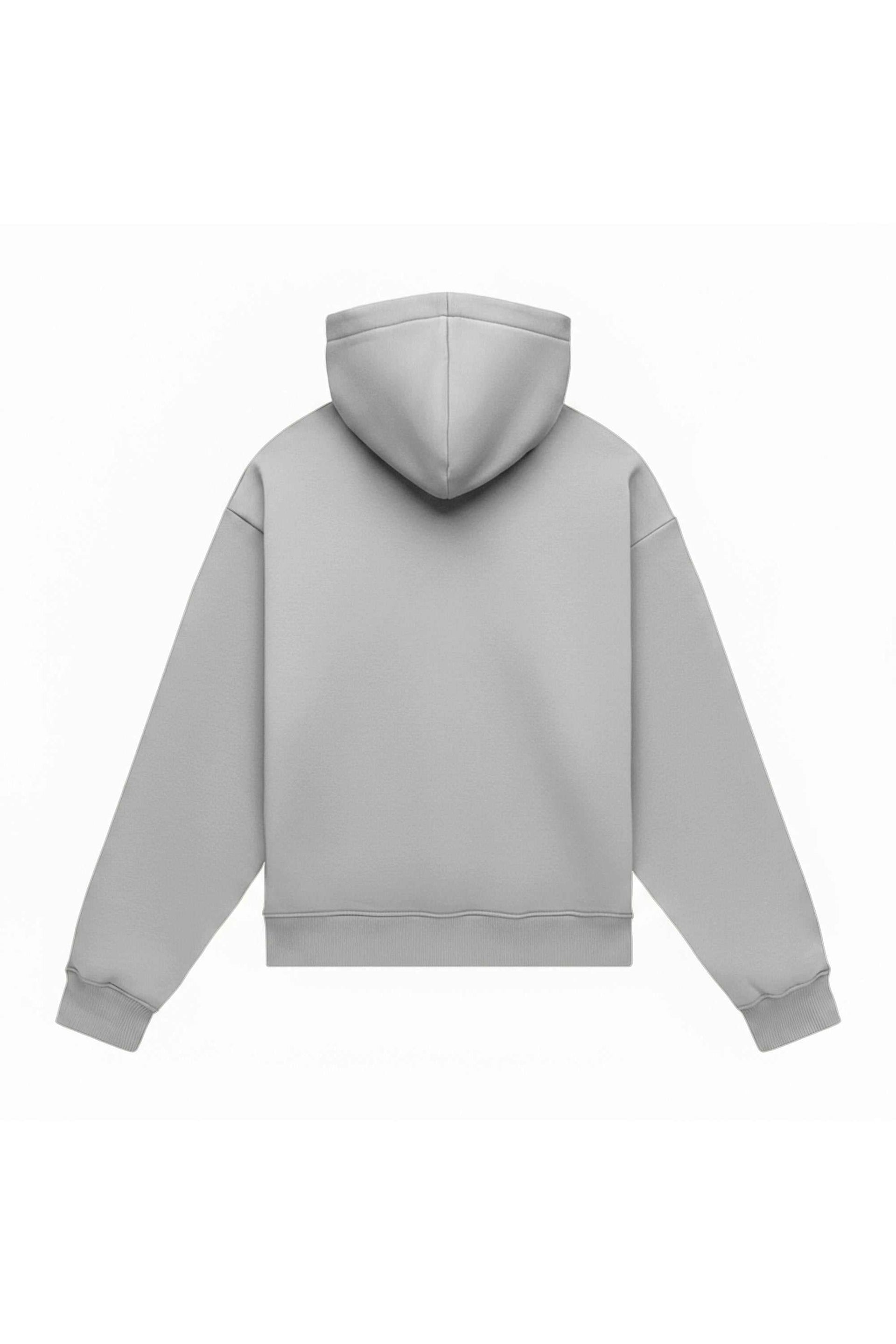 Hoodie oversize light brushed cement in oversized fit, made in Poland, ideal for printing and embroidery