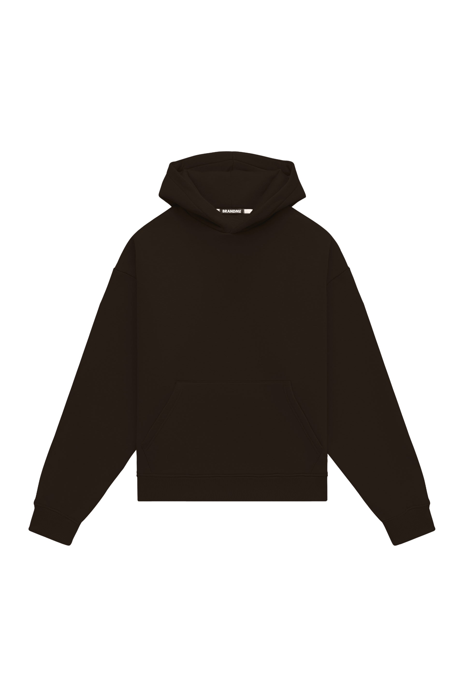 Hoodie oversize LIGHT BRUSHED CHOCOLATE