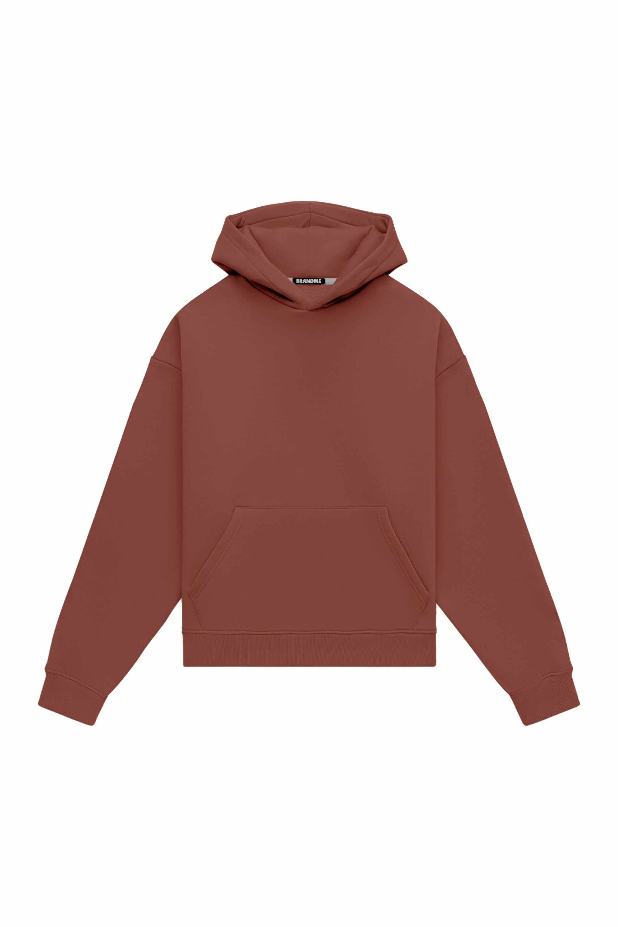 Oversize hoodie Light Brushed Cinnamon made in Poland with certified fabric ideal for printing