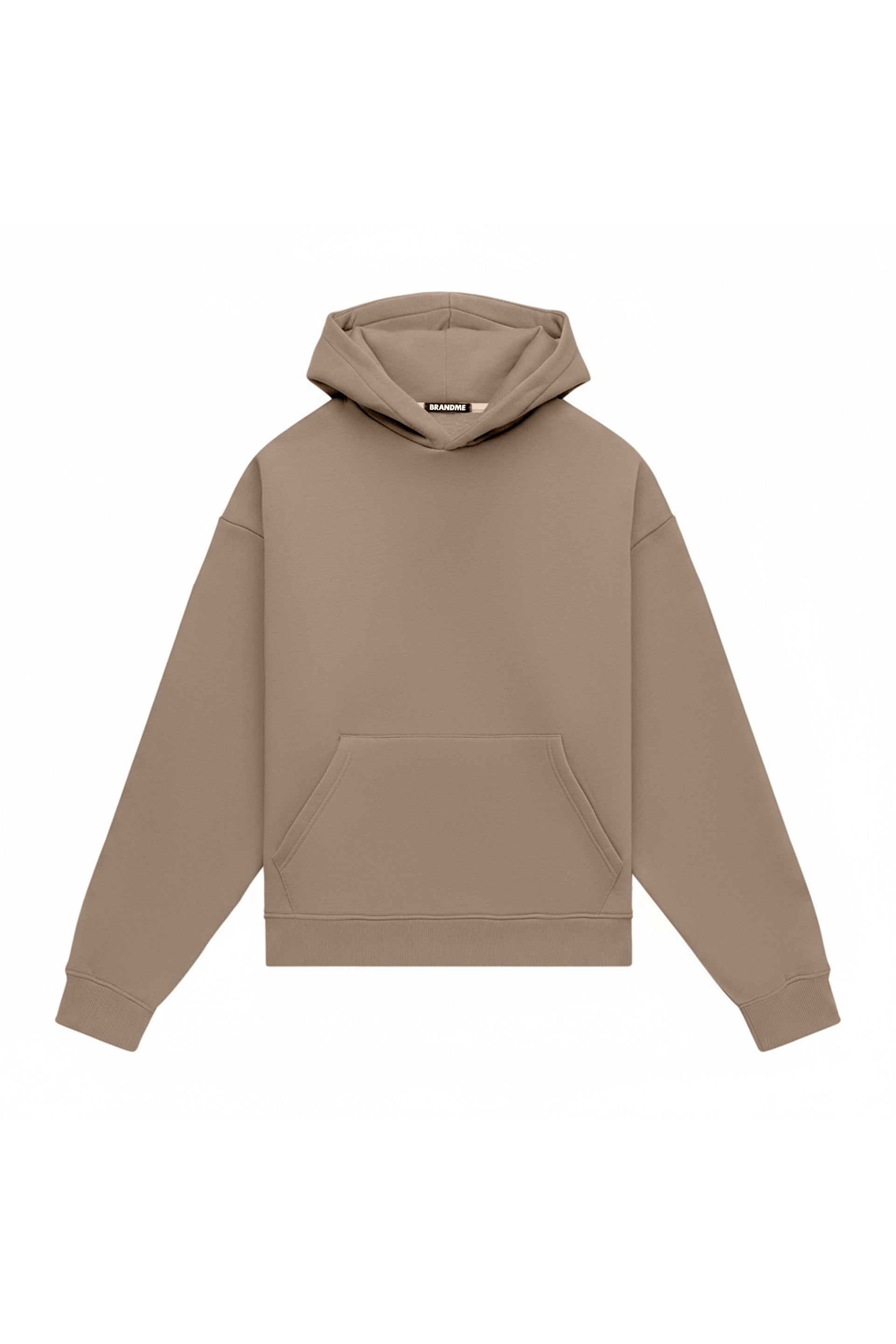 Hoodie oversize LIGHT BRUSHED COOL STONE