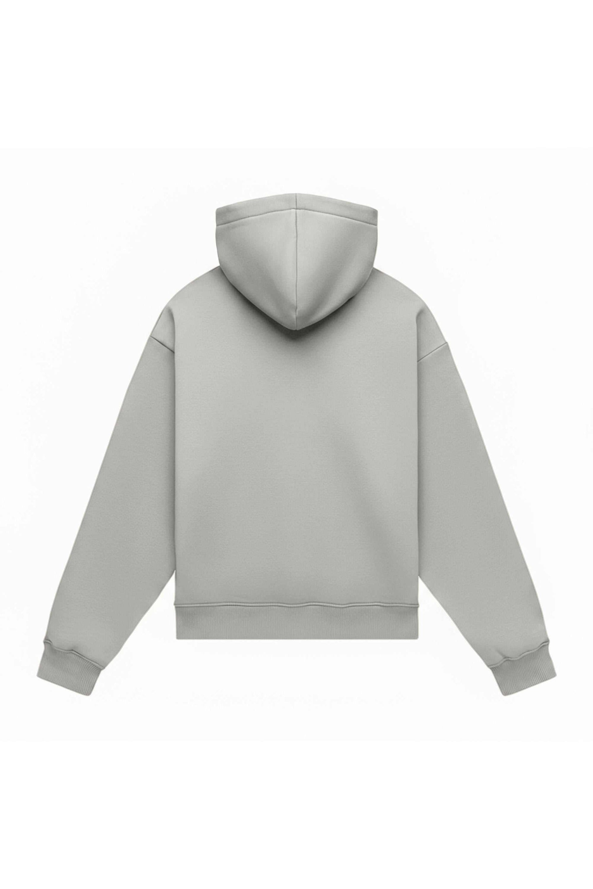 Oversize cream hoodie with quality certified fabric ideal for printing