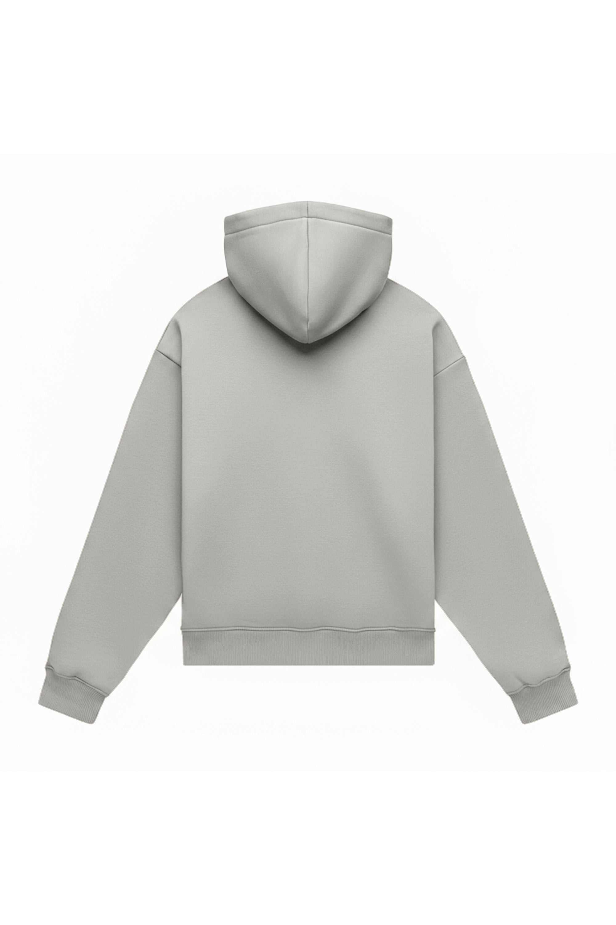 Oversize cream hoodie with quality certified fabric ideal for printing