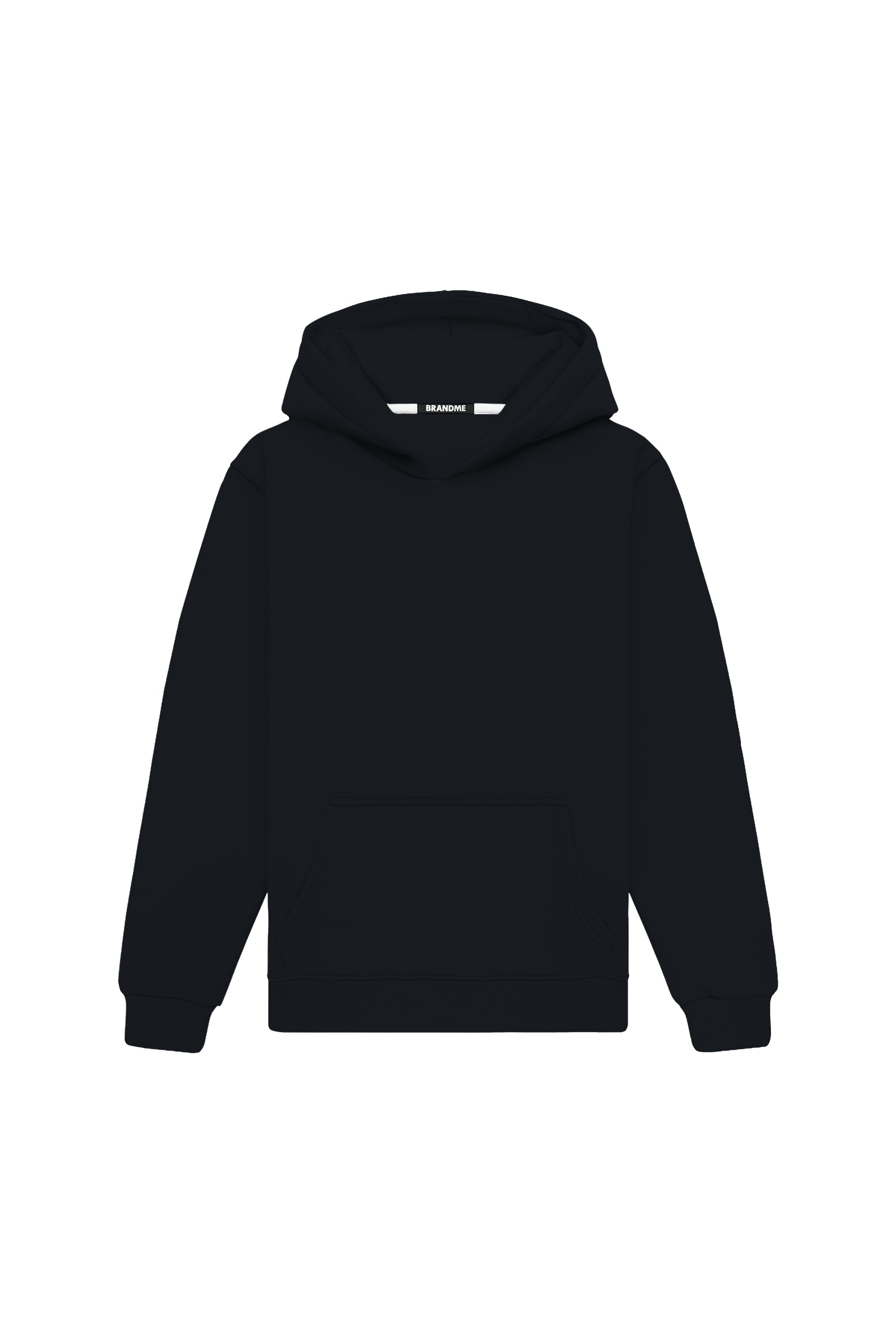 Bluza z kapturem regular anthracite melange z Polski, idealna pod nadruk i haft, wykończenie pętelka enzymowana
