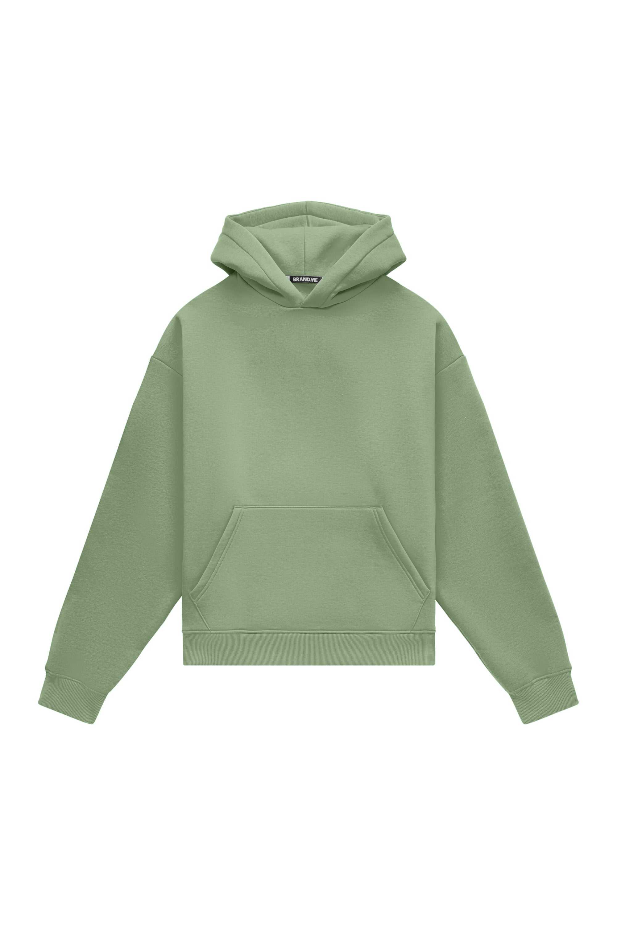 Oversize hoodie light brushed almond color made in Poland, ideal for printing and embroidery