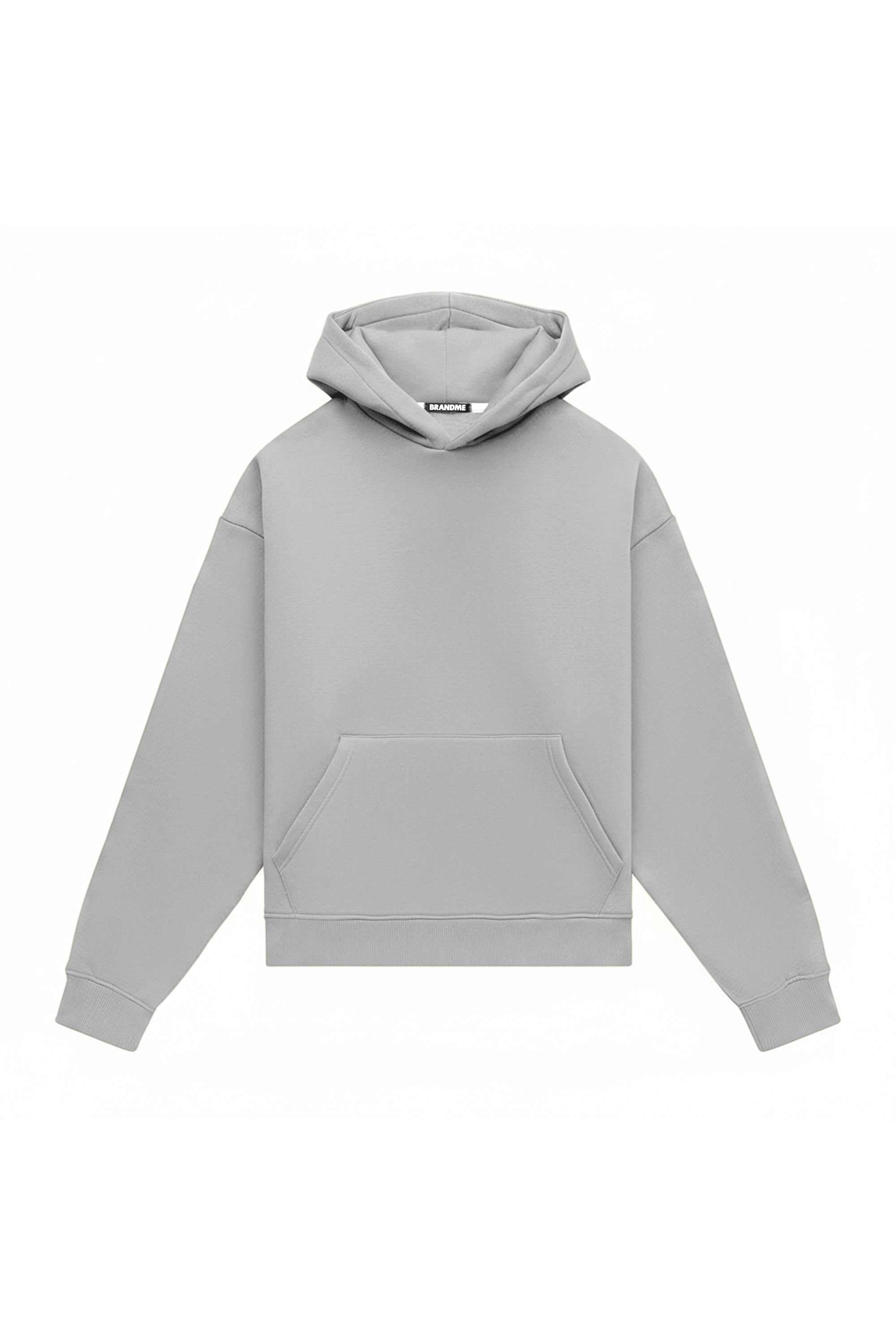 Oversize hoodie LIGHT BRUSHED ICELAND in blue, Polish made, quality certified fabric ideal for printing