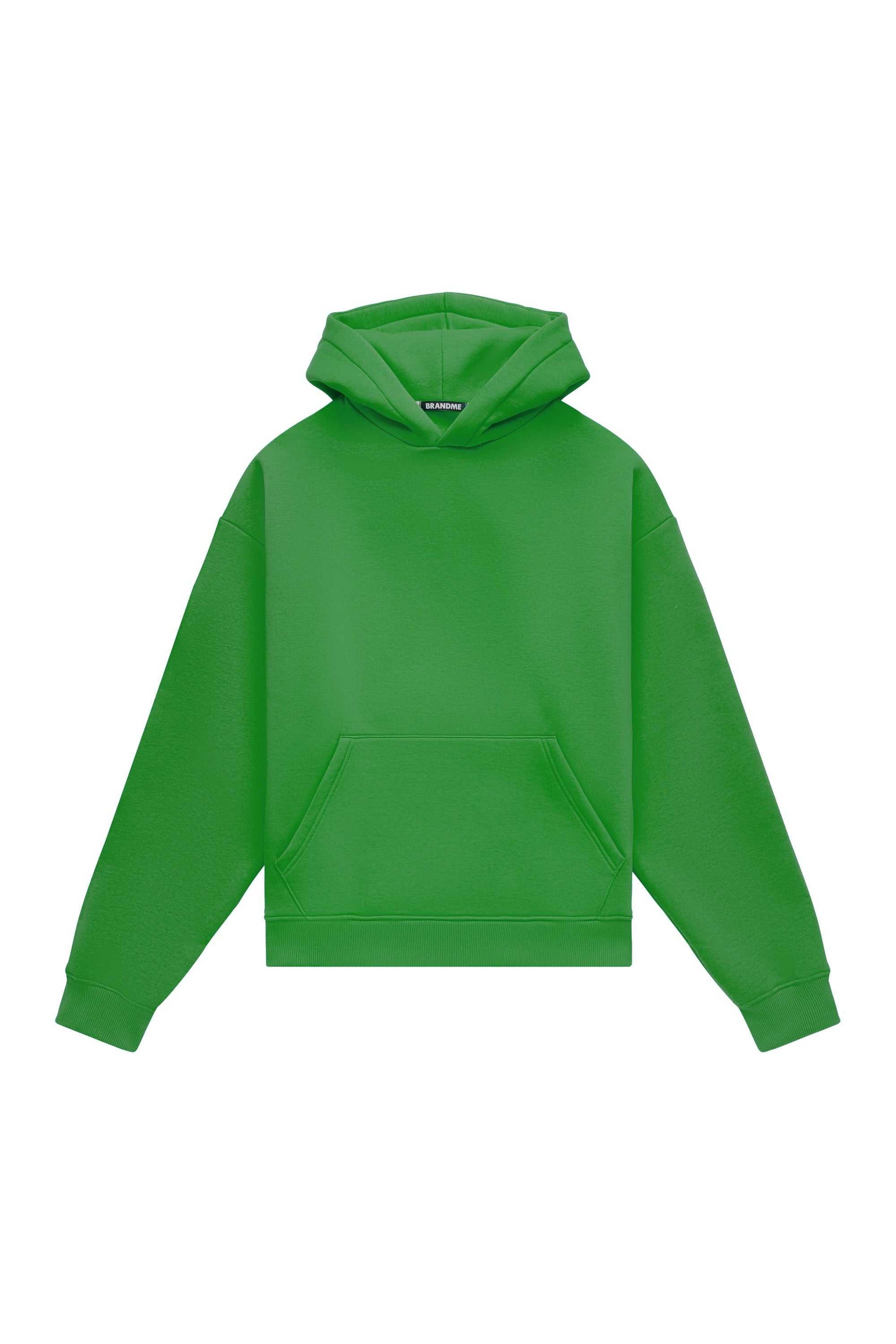 Oversize hoodie LIGHT BRUSHED KIWI in quality certified fabric made in Poland