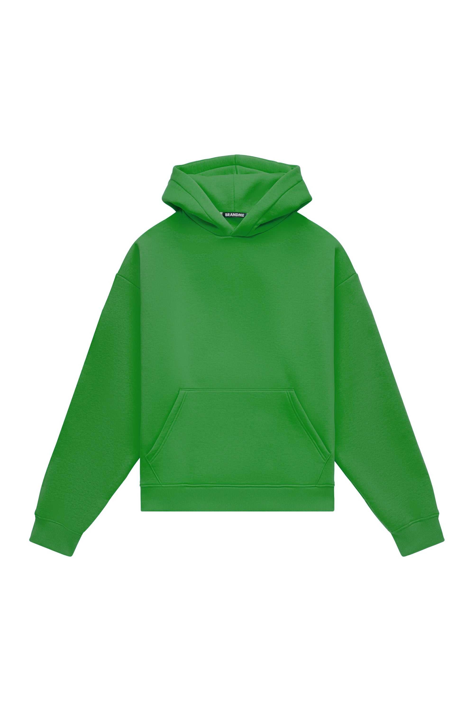 Oversize hoodie LIGHT BRUSHED KIWI in quality certified fabric made in Poland